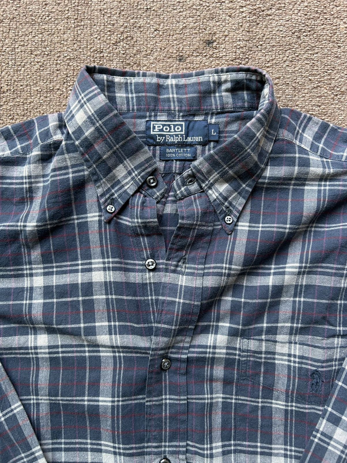 Polo Ralph Lauren Vintage Ralph Lauren Flannel Camicia Shirt 100% Cotton- 90s Size US L / EU 52-54 / 3 - 3 Thumbnail