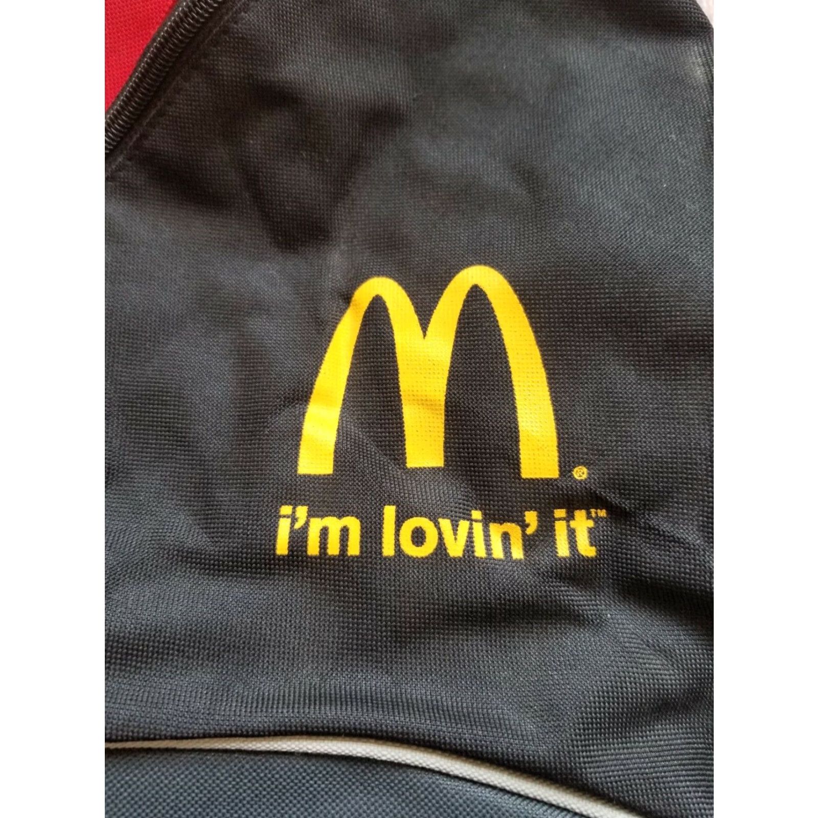 Vintage VINTAGE McDonald's I'm Lovin' It Canvas Messenger Bag Crossbody Womens Black 16x11x8 Size ONE SIZE - 3 Thumbnail