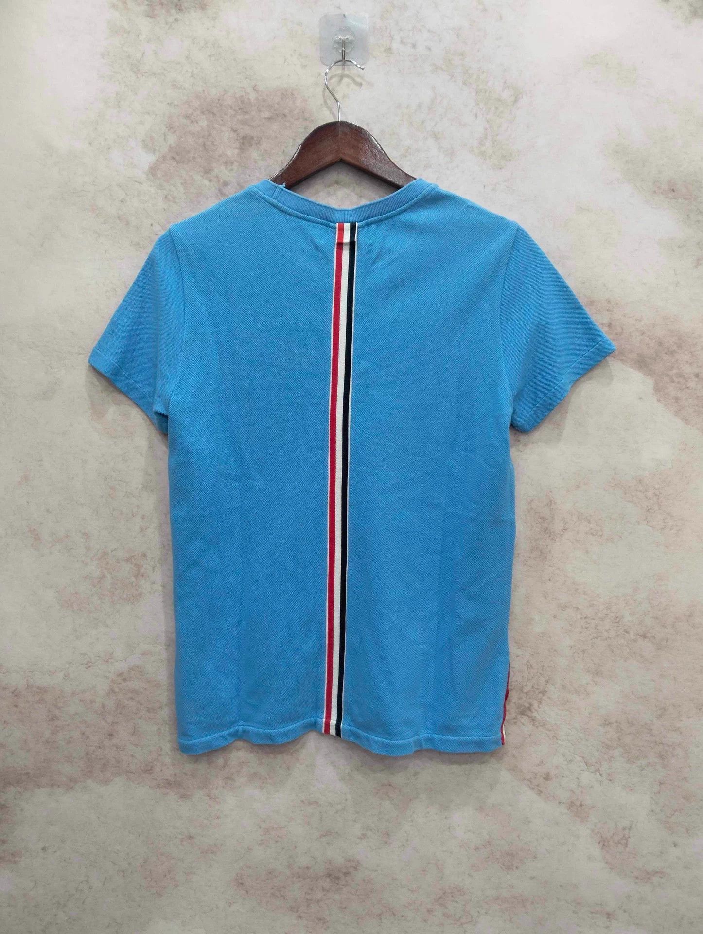 Thom Browne THOM BROWNE Blue Back Stripe Short-Sleeve 0 Size XS / US 0-2 / IT 36-38 - 2 Thumbnail