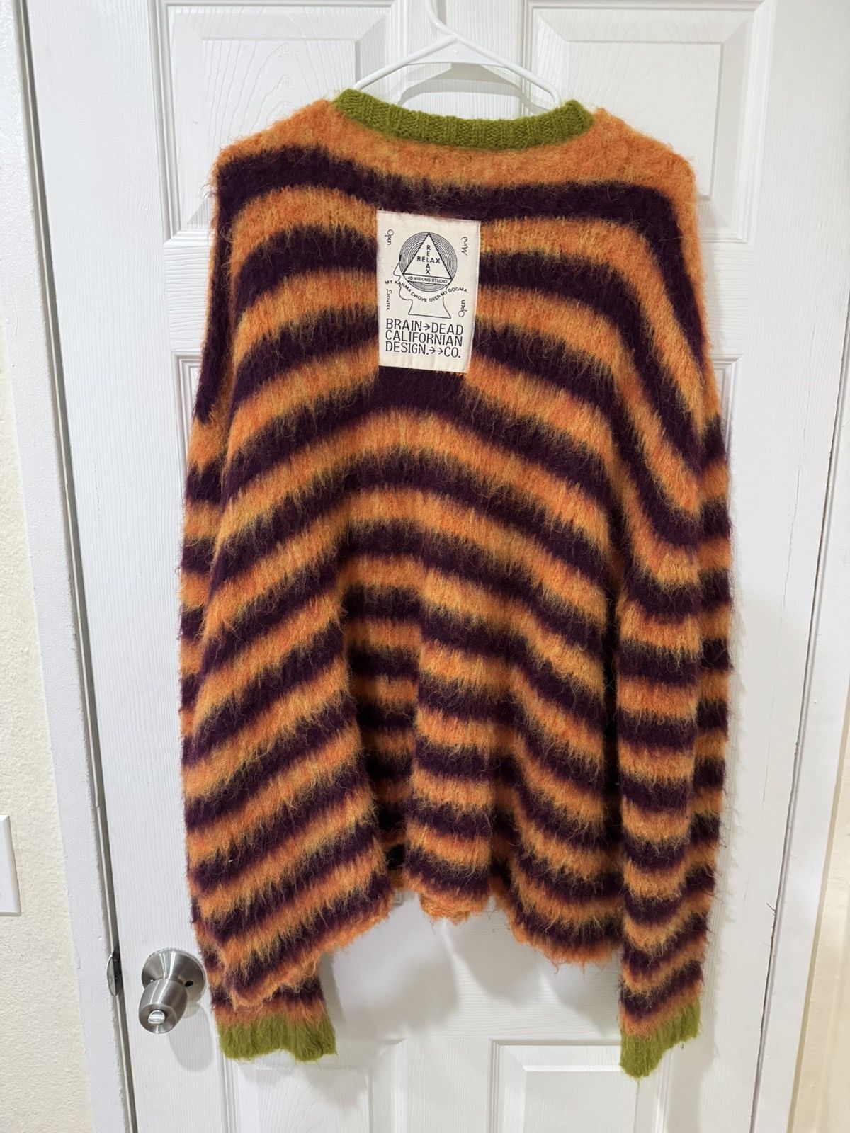 Brain Dead Blurry Lines Alpaca Sweater Size US XL / EU 56 / 4 - 3 Thumbnail