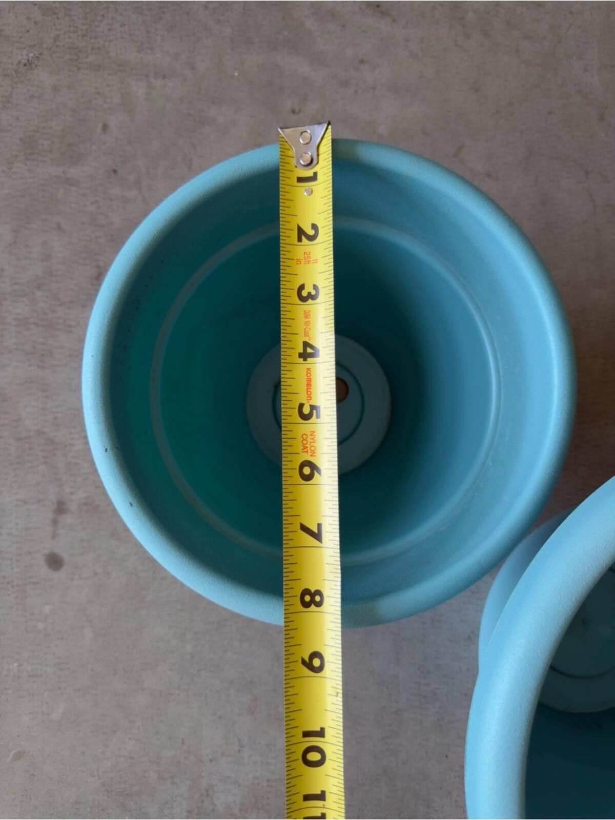 Other 8in + 10in Plastic Planter Pots - Set of 2 / Dusty Teal Size ONE SIZE - 12 Thumbnail