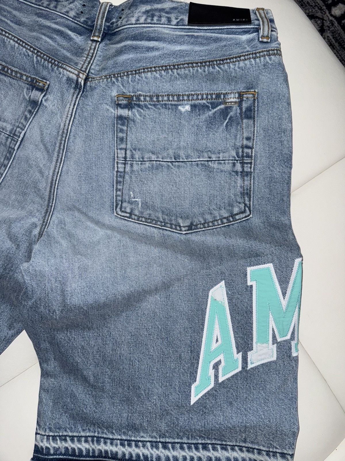 Amiri Amiri patch logo shorts Size US 33 - 5 Thumbnail