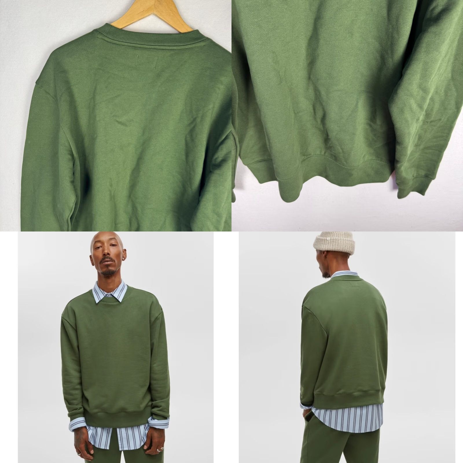 Walls Mode of One Sweatshirt Crewneck Fleece Wall Green Black Forest S Mens Size US S / EU 44-46 / 1 - 9 Thumbnail