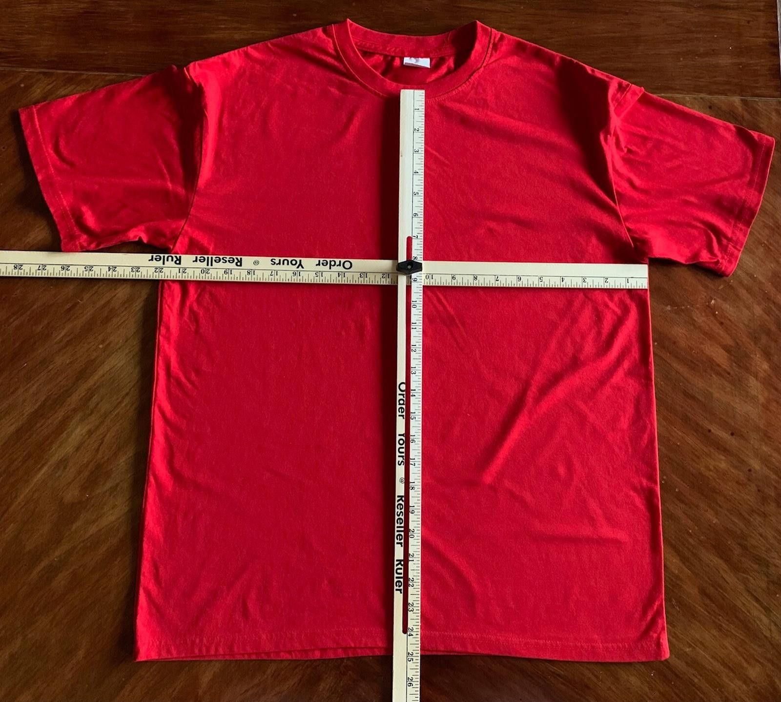 The Unbranded Brand Men's New Red 100% Cotton 2XL T-shirt Size US XXL / EU 58 / 5 - 2 Thumbnail