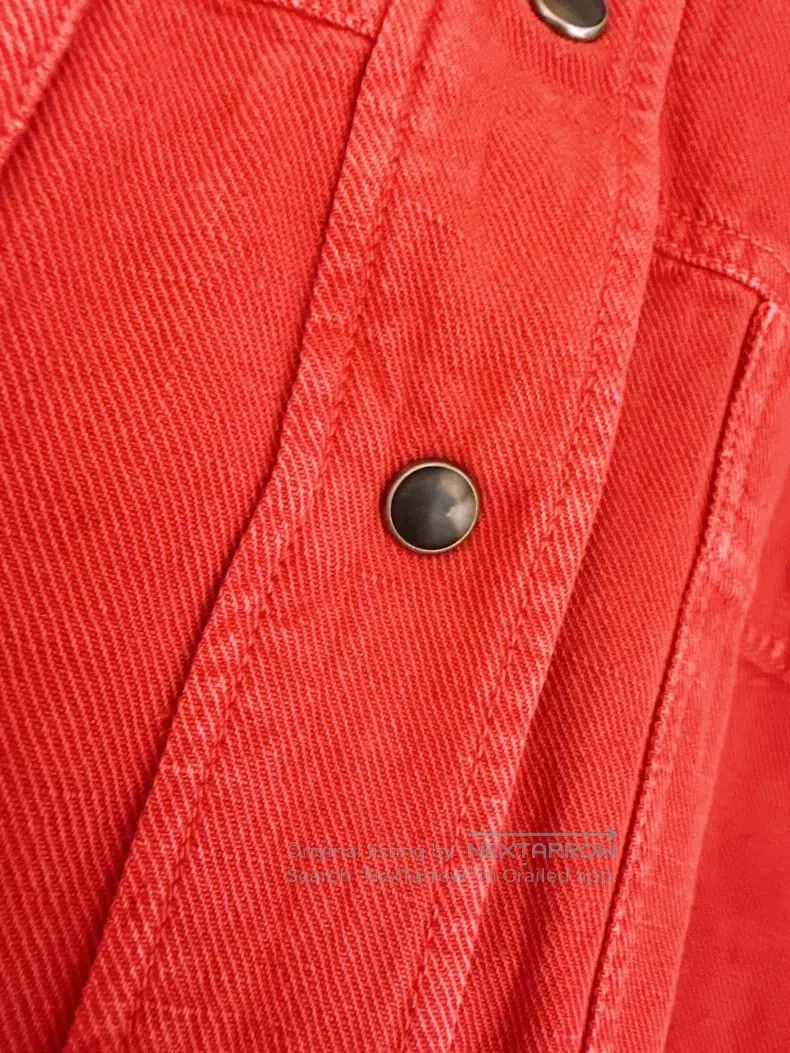 Brunello Cucinelli Brunello Cucinelli Red cotton linen short jacket Size XXS / US 00 / IT 34 - 7 Thumbnail