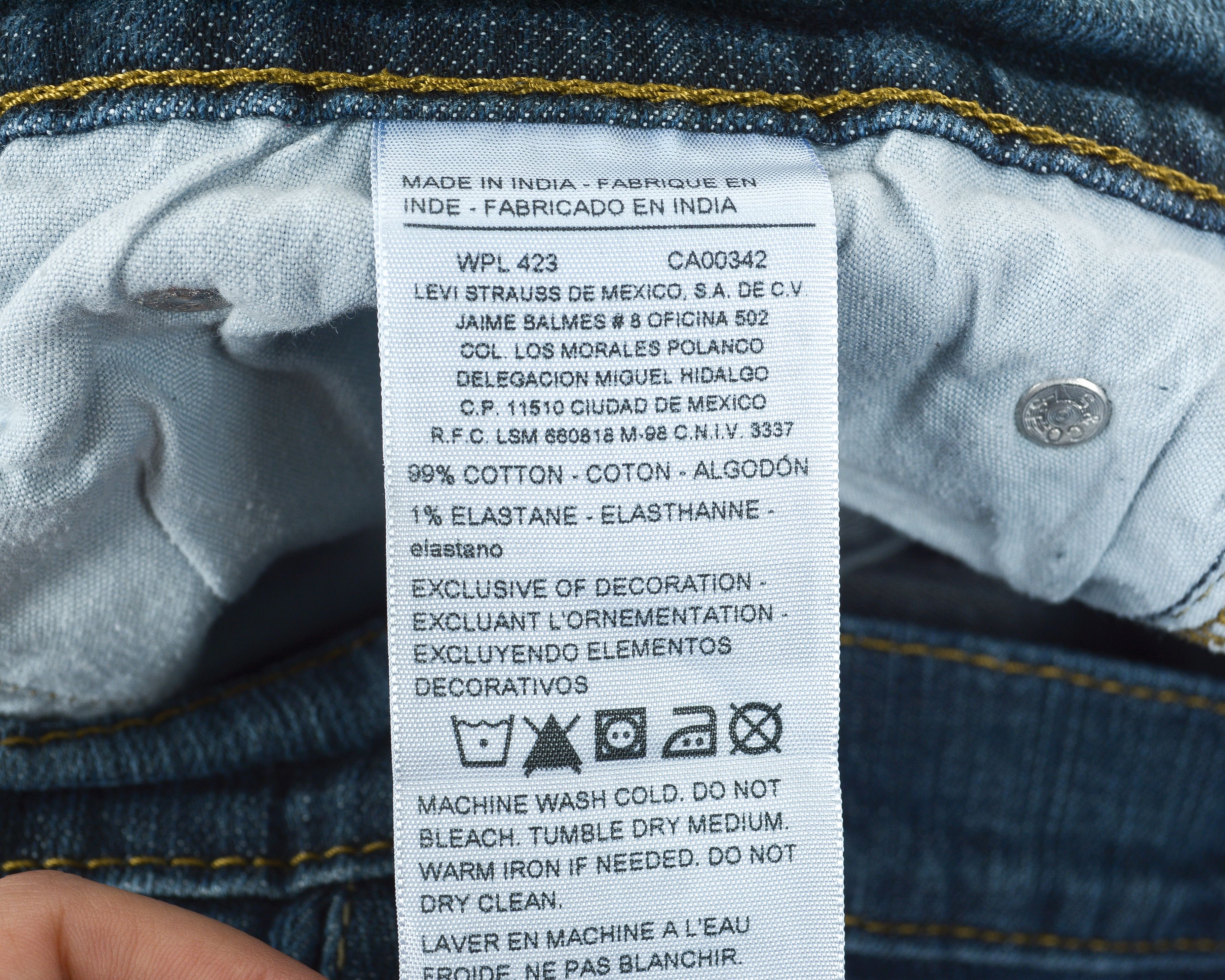 Levi's Signtature Athletic W36 L30 Jeans Stretch Denim Pants Blue Size US 36 / EU 52 - 7 Thumbnail