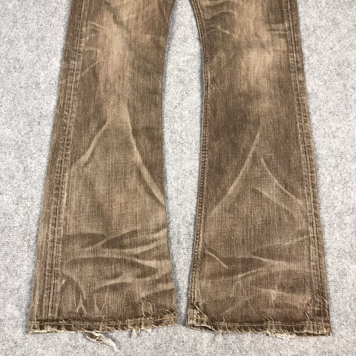 Edwin × Japanese Brand 503 FLARE EDWIN BROWN BOOT CUT DENIM PANTS Size US 28 / EU 44 - 2 Thumbnail