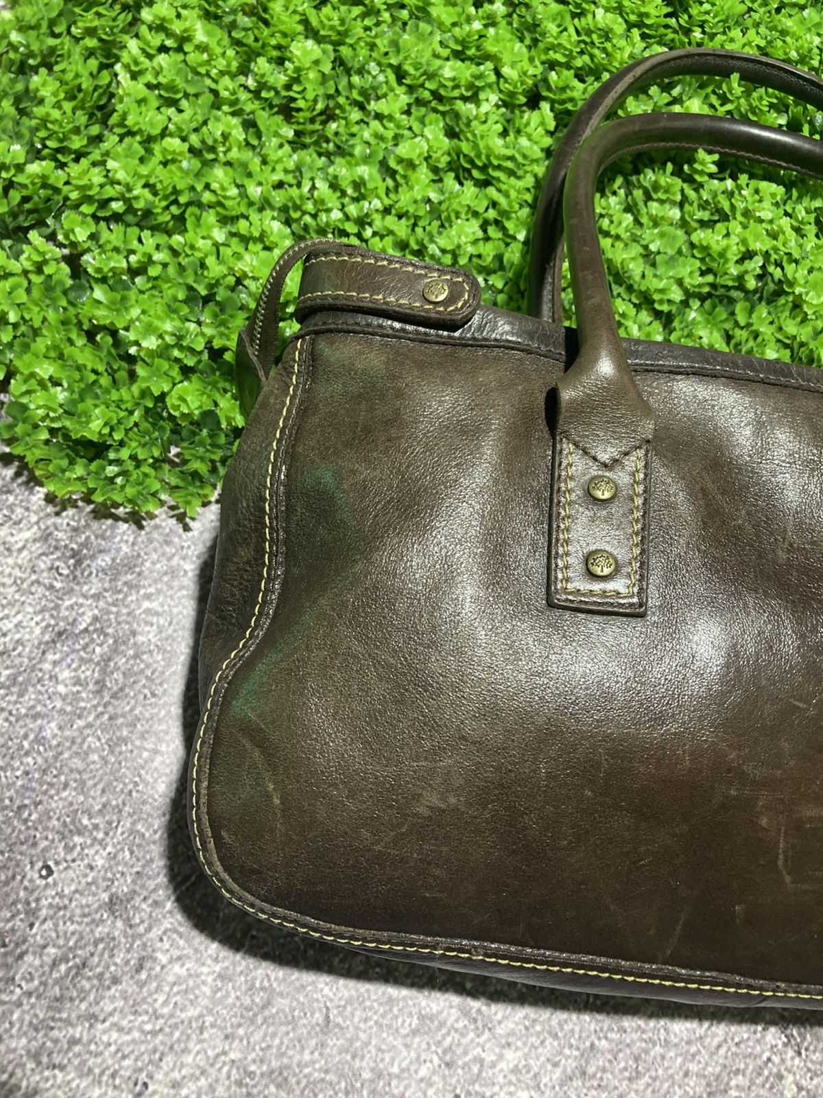 Mulberry Mulberry Roxanne Bag Chocolate Brown Darwin Leather Handbag Size ONE SIZE - 7 Thumbnail