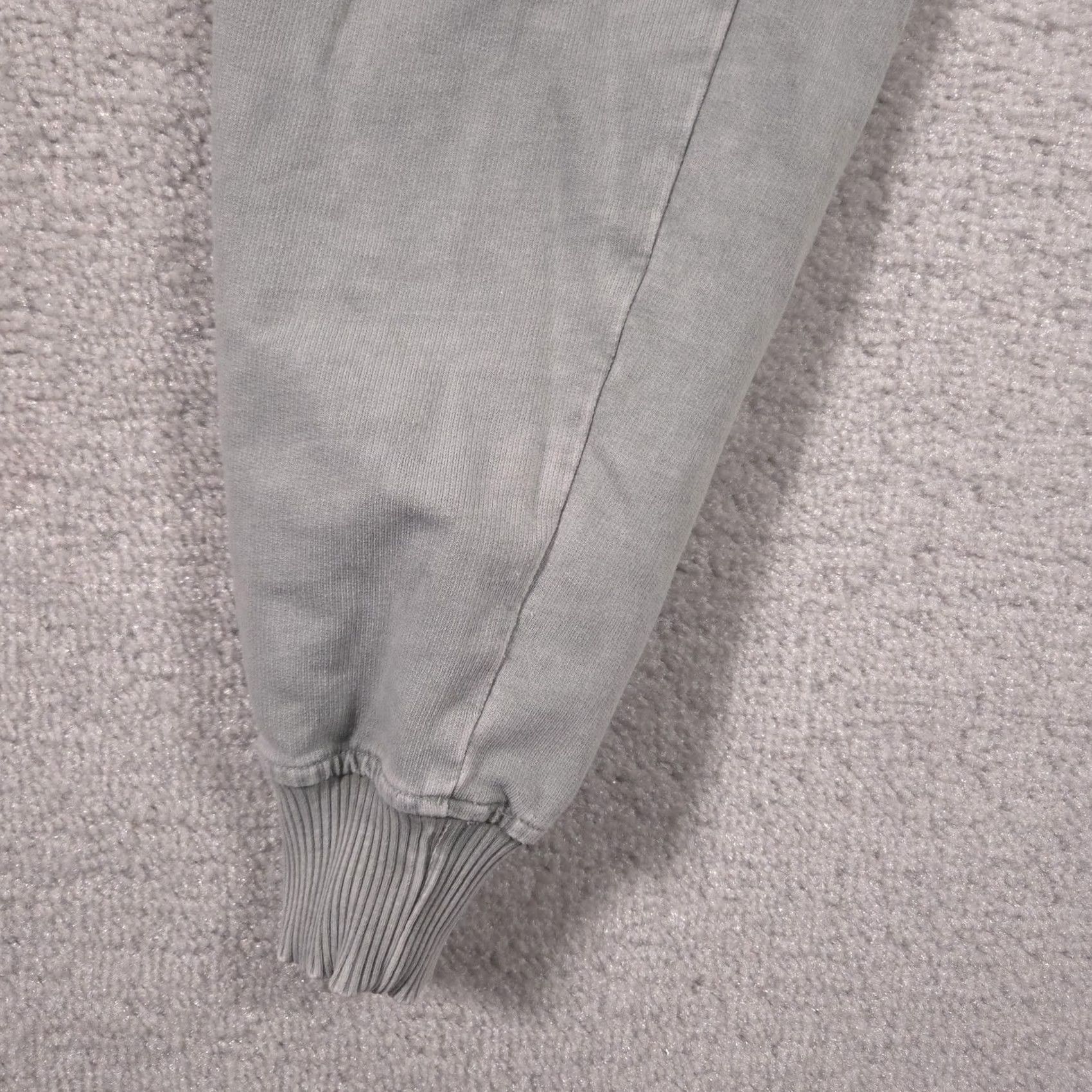 Lancel Delancey Jogger Pants Mens S Gray Knit Elastic Waist Pockets Lounge Tapered Casual Activewear Pants Size US 29 - 4 Thumbnail