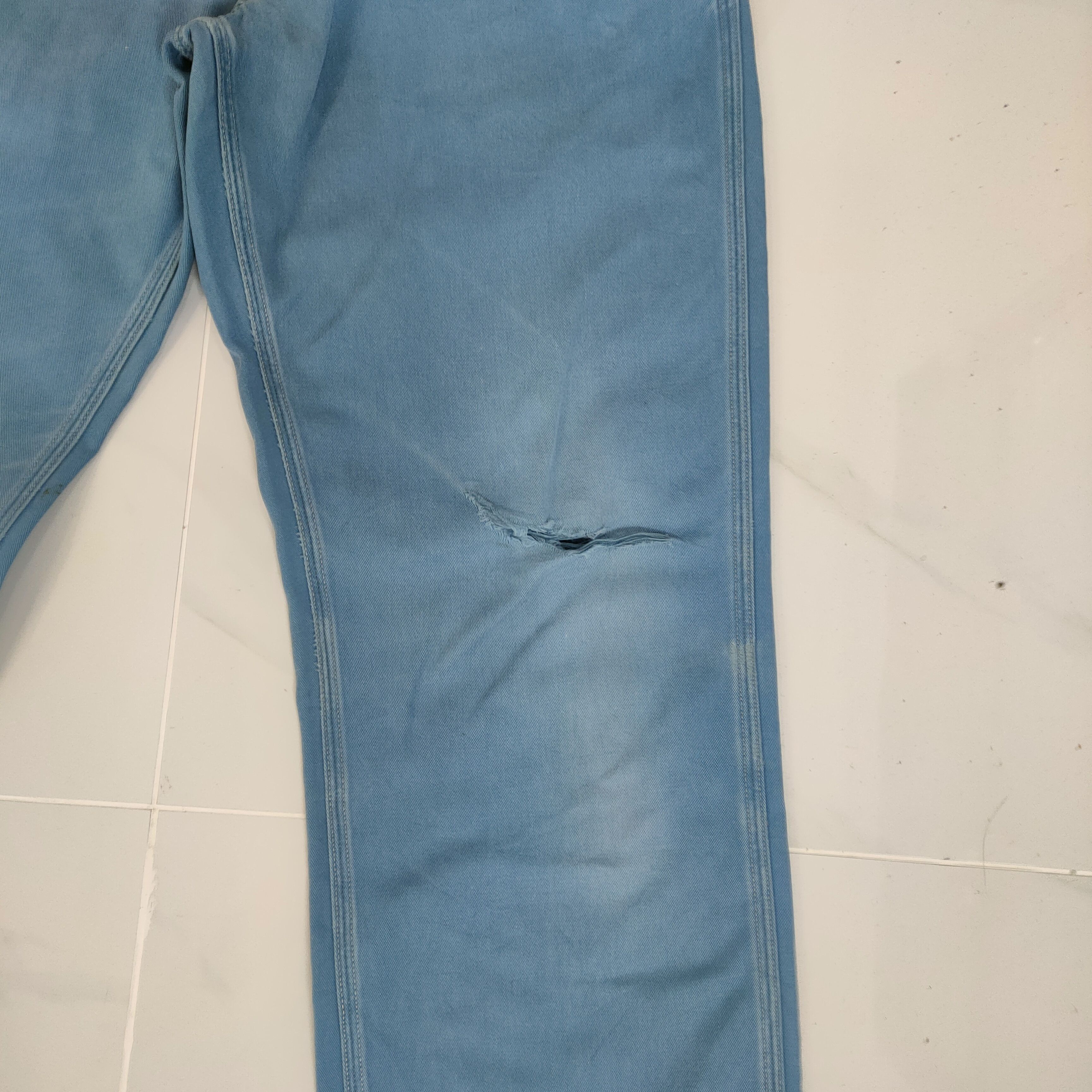 Johnbull VINTAGE JOHN BULL DISTRESSED KNEE TROUSERS CHINO PANTS Size US 29 - 6 Thumbnail