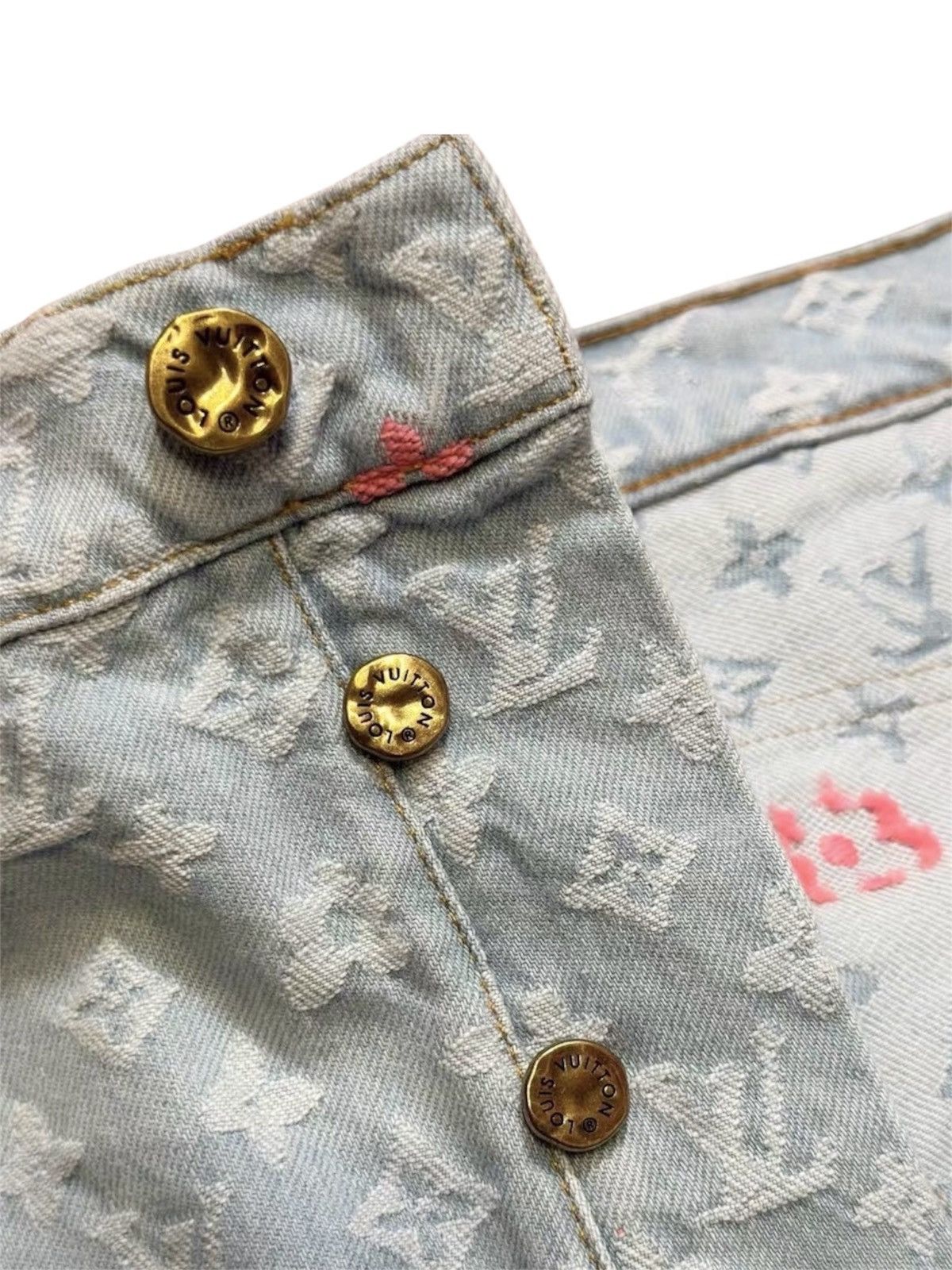 Louis Vuitton × Tyler The Creator Louis Vuitton X Tyler the Creator 34 Craggy Denim Jeans Size US 34 / EU 50 - 4 Thumbnail