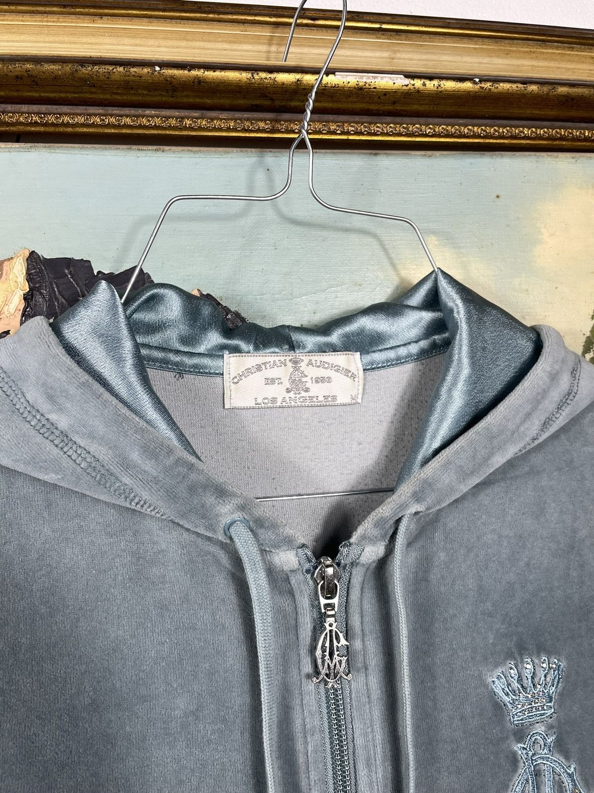 Retro 00s Christian Audigier Zip Up Hoodie Trousers Drip