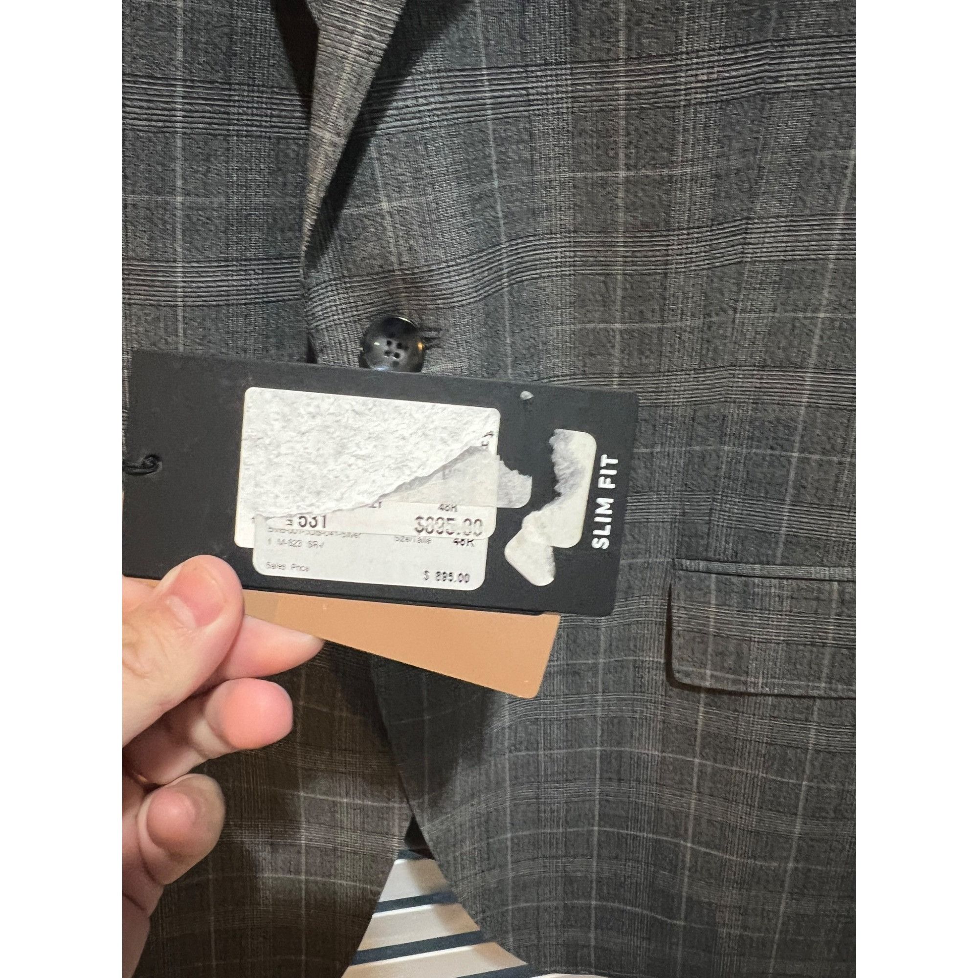 Hugo Boss Hugo Boss Gray Wool Blazer Sport Coat - NWT Size 48R Size 48R - 3 Thumbnail