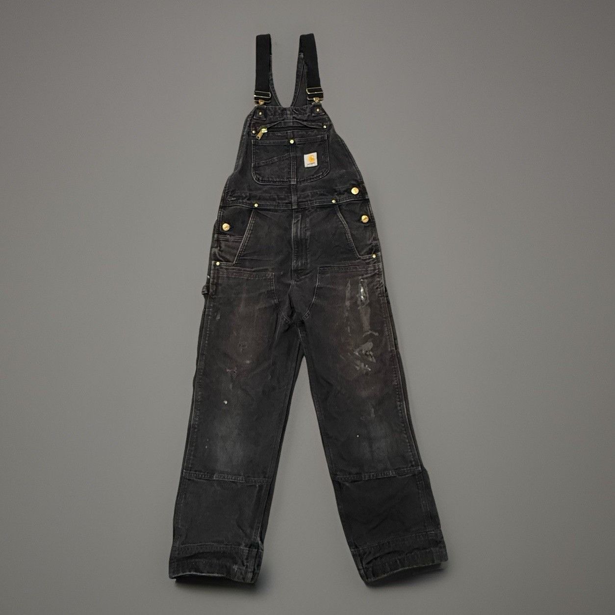 Brain Dead × Carhartt Brain Dead Carhartt Bib Overalls Black