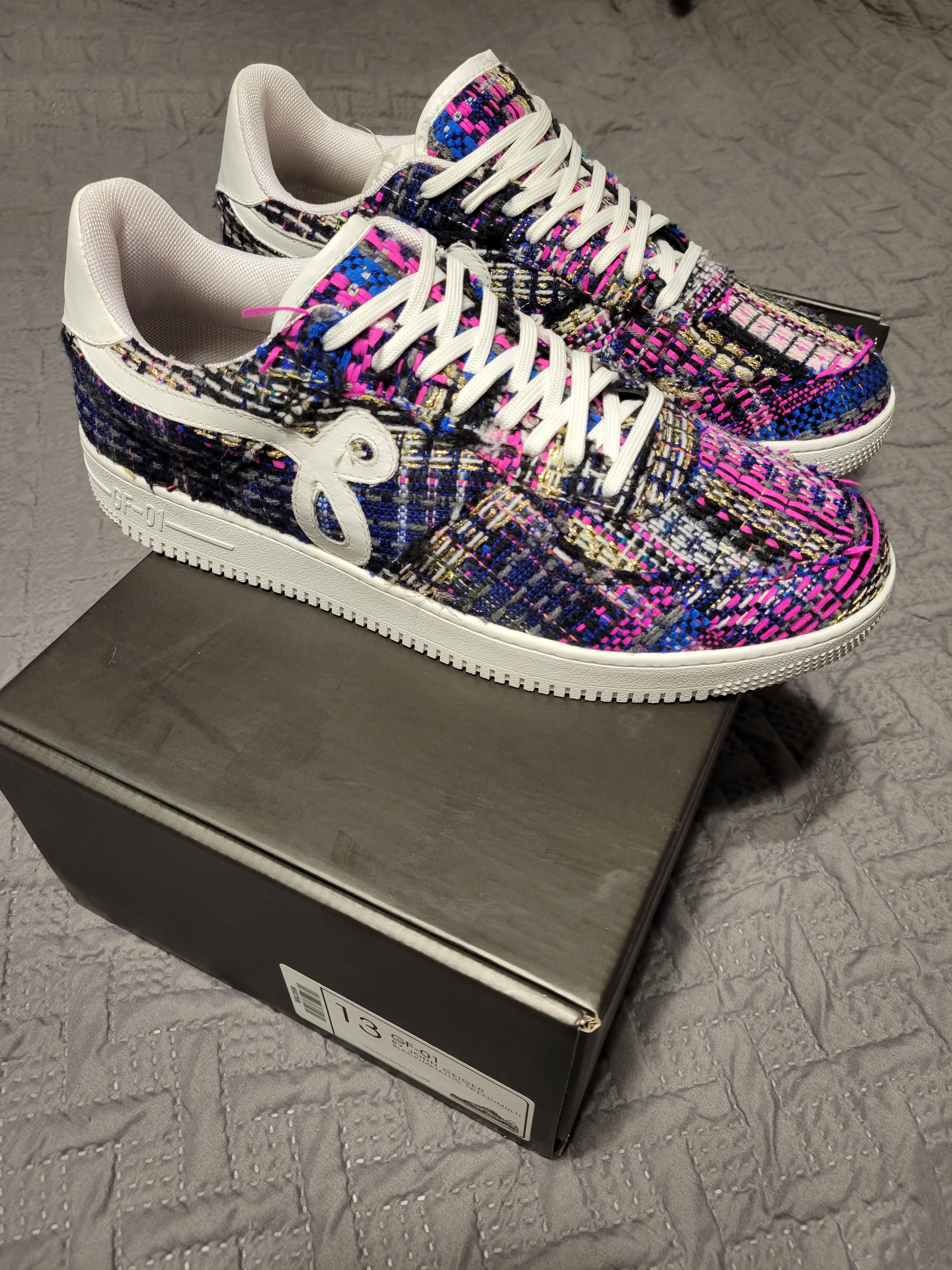 John Geiger Unreleased Tweed GF-01's Size US 13 / EU 46 - 1 Thumbnail