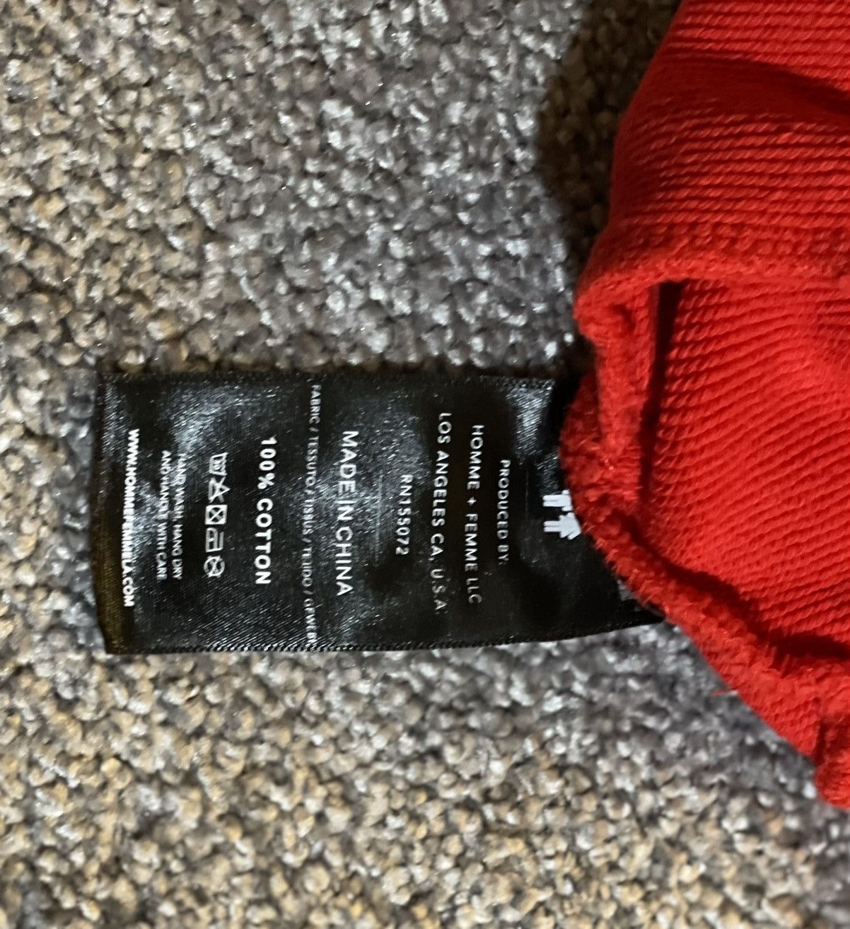 Homme + Femme La Homme + Femme Red Space Center Hoodie Large NWT Size US L / EU 52-54 / 3 - 4 Thumbnail