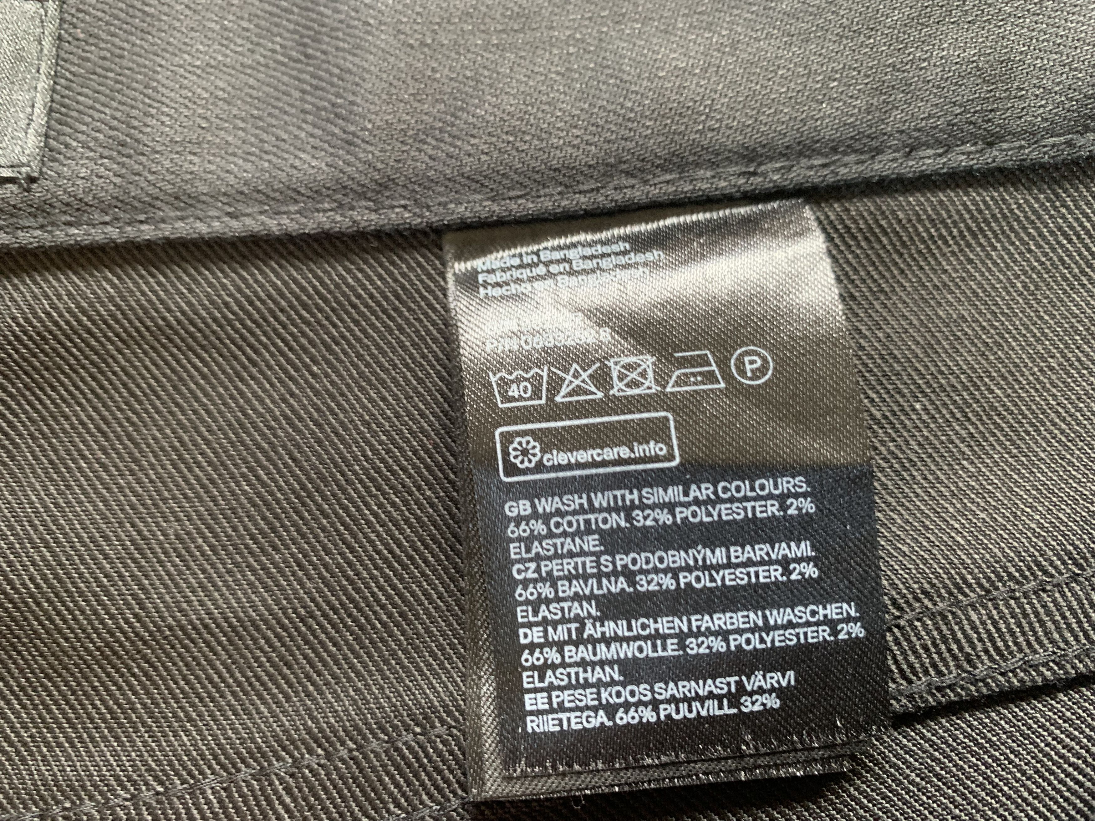 H&M H&M Mens Skinny Fit Black Jeans Size US 30 / EU 46 - 8 Thumbnail