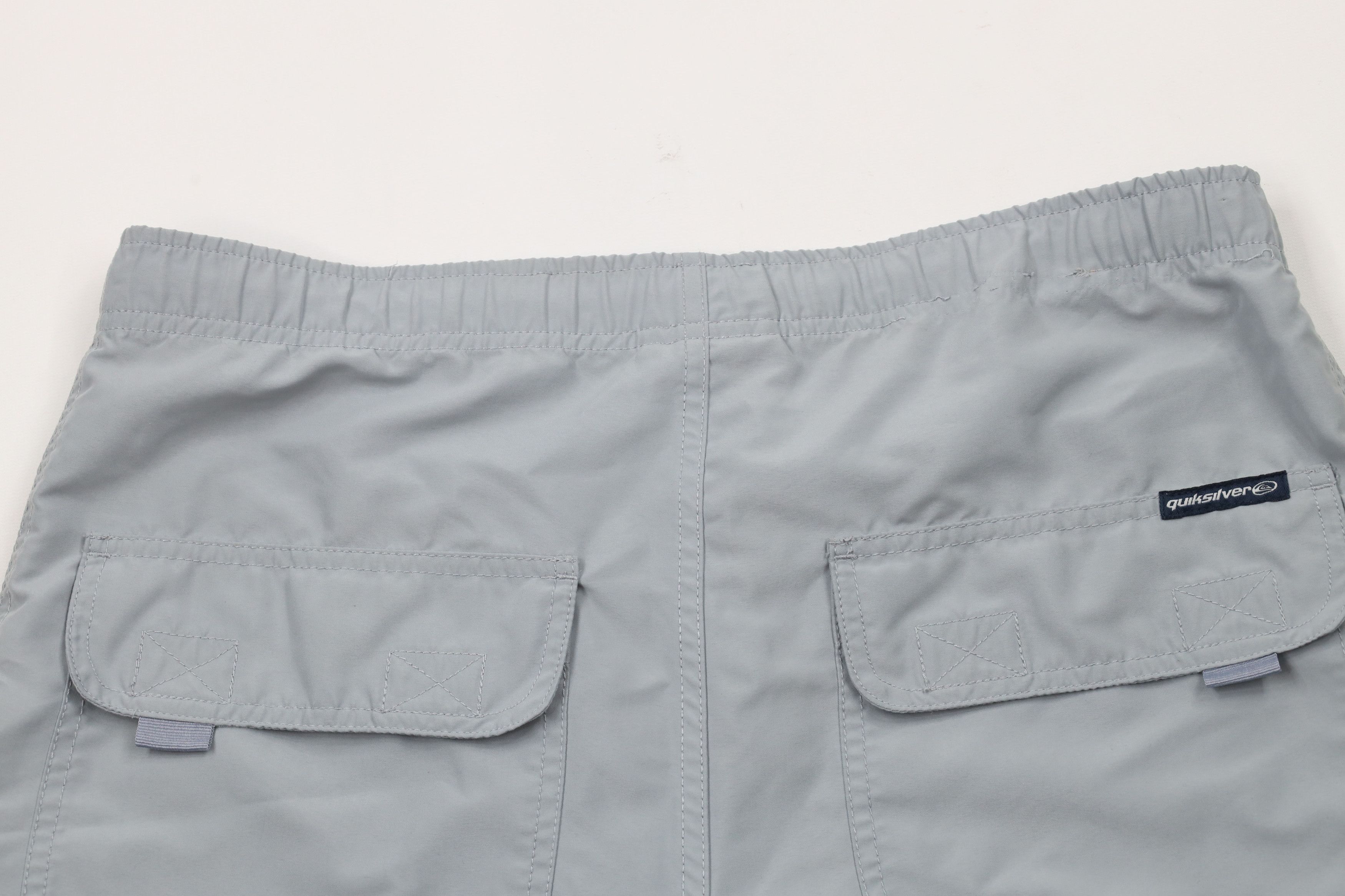 Quiksilver × Vintage Vintage 90s Y2K Quiksilver Surfing Cargo Shorts Gray Size US 30 / EU 46 - 12 Thumbnail