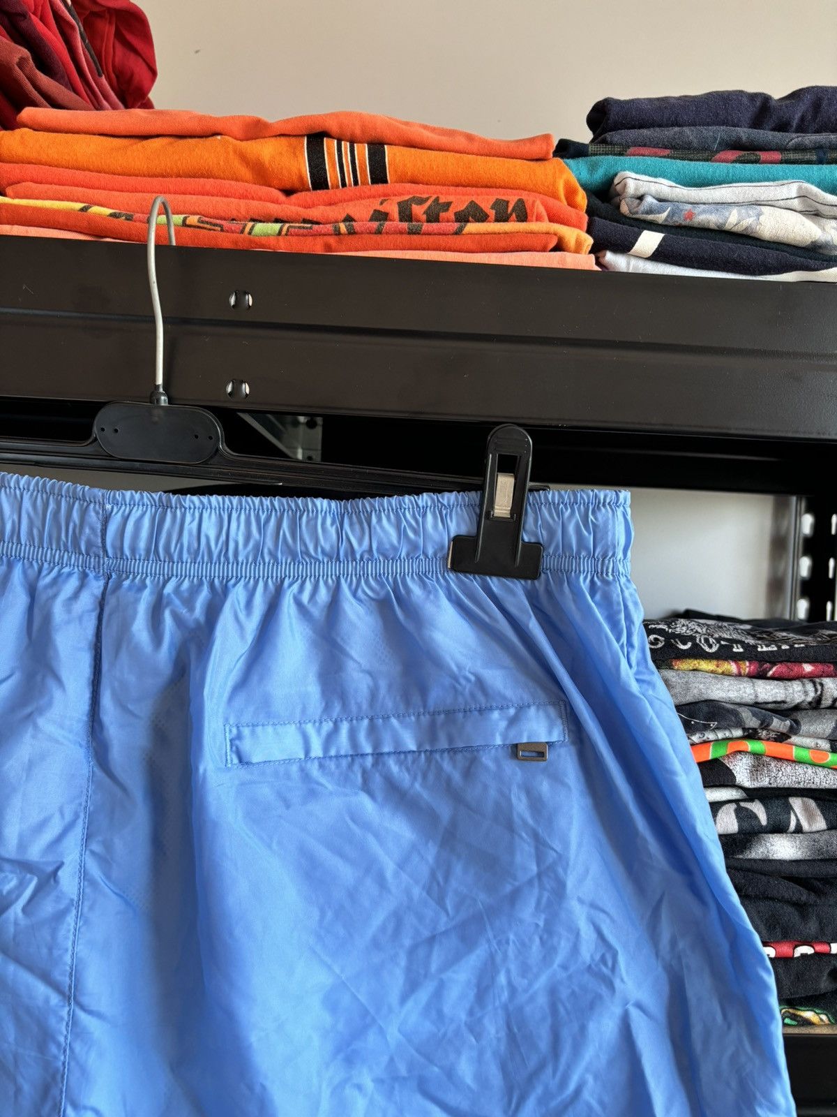 Nike NIKE VINTAGE SWOOSH BABY BLUE SHORTS Size US 34 / EU 50 - 3 Thumbnail