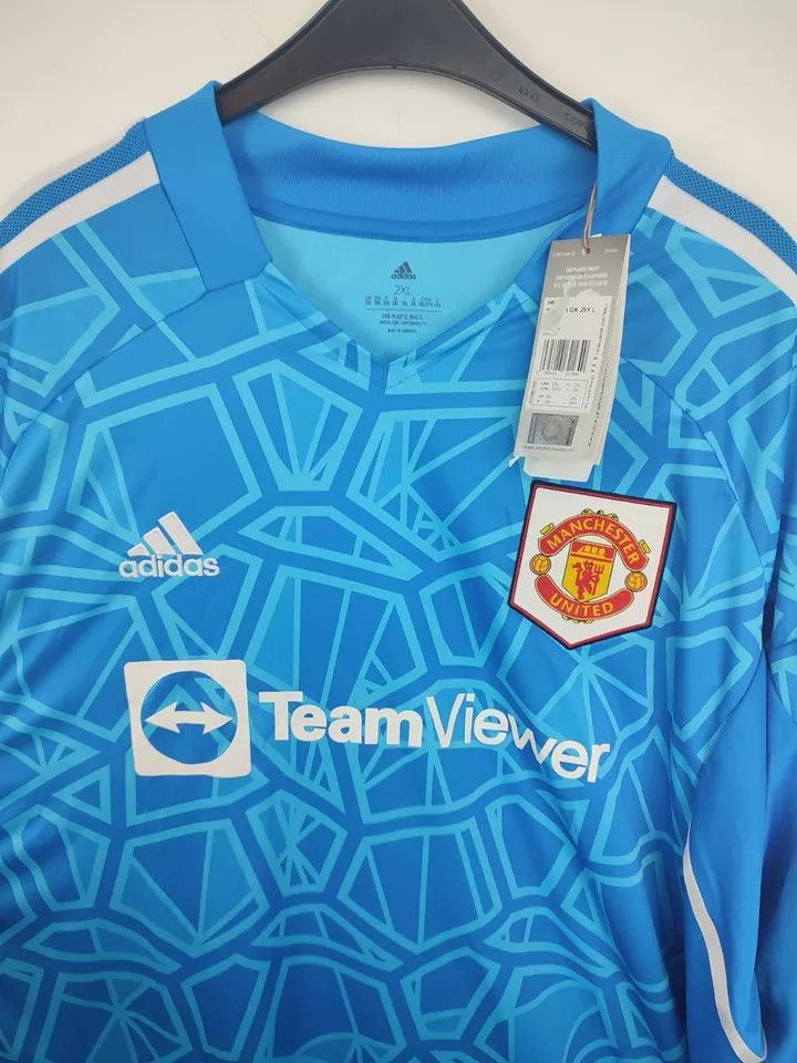 Adidas Manchester United 2022/23 Away Goalkeeper FOOTBALL Kit Size US XXL / EU 58 / 5 - 17 Thumbnail
