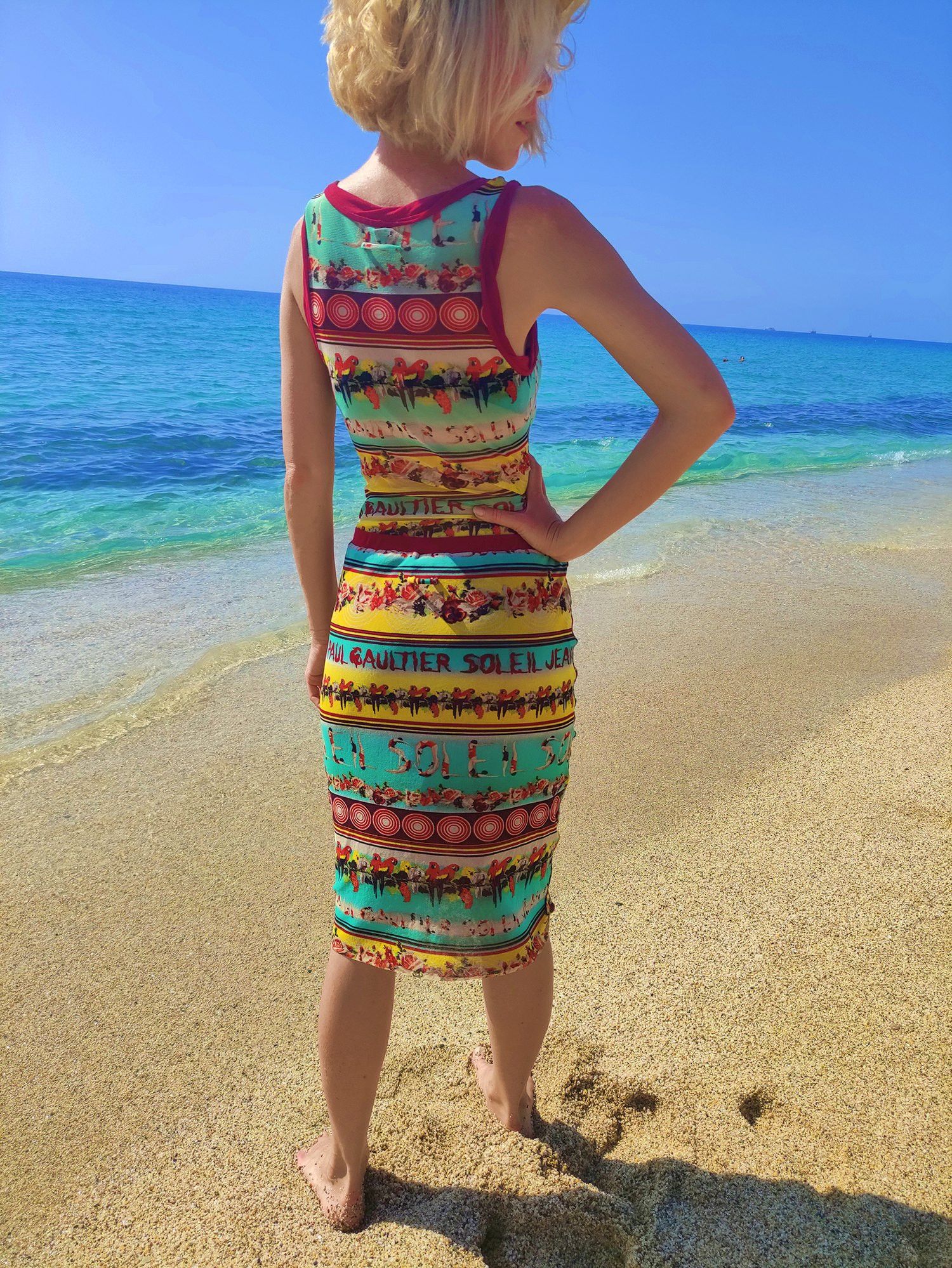 Jean Paul Gaultier Jean Paul Gaultier Diver Tropical Parrot Mesh Skirt Top Size ONE SIZE - 4 Thumbnail