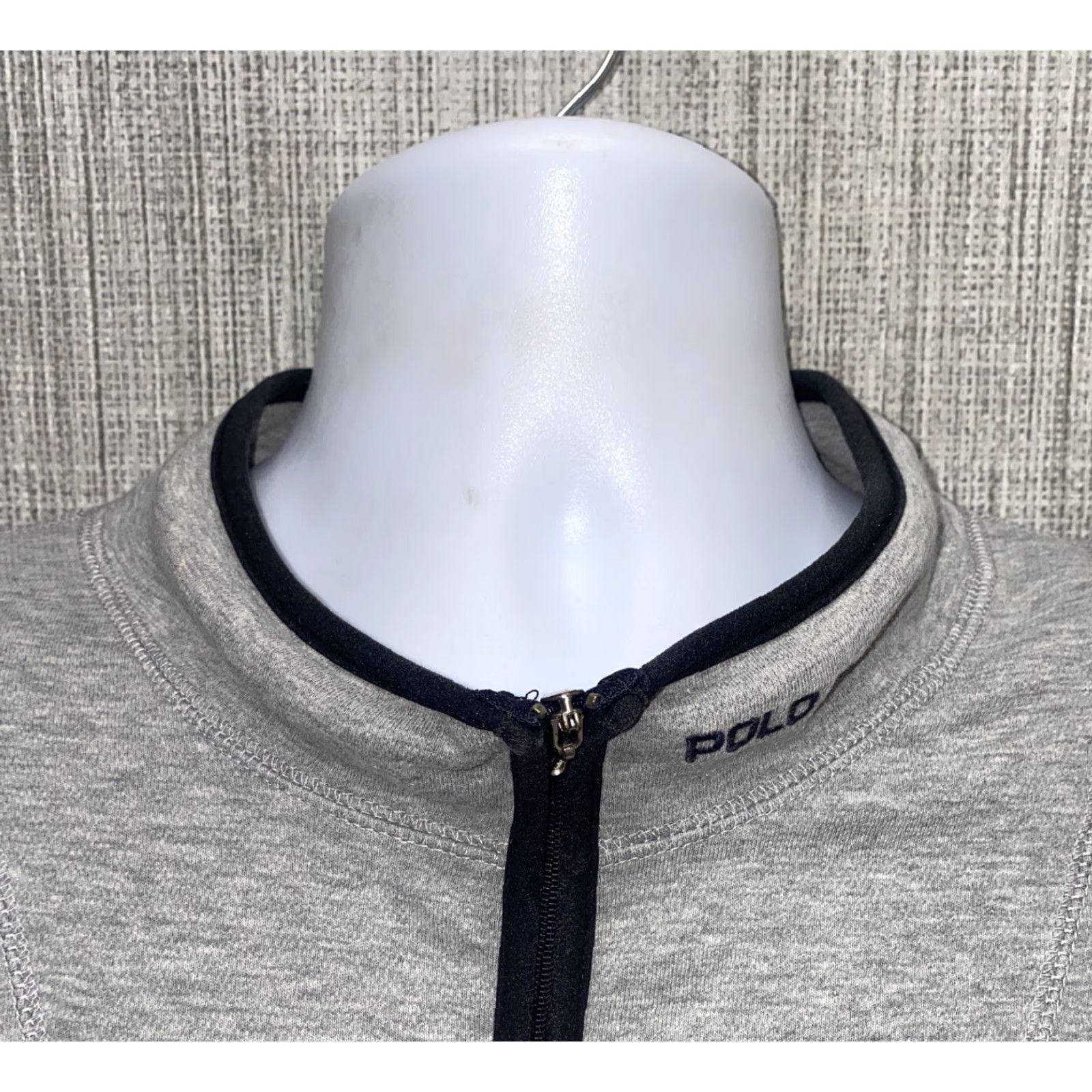 Polo Ralph Lauren Polo Ralph Lauren Mens 1/2 Zip Pullover Jacket Gray 2XL Slim Regular Size Polo Ralph Lauren Mens 1/2 Zip Pullover Jacket Gray 2XL Size US XXL / EU 58 / 5 - 3 Thumbnail