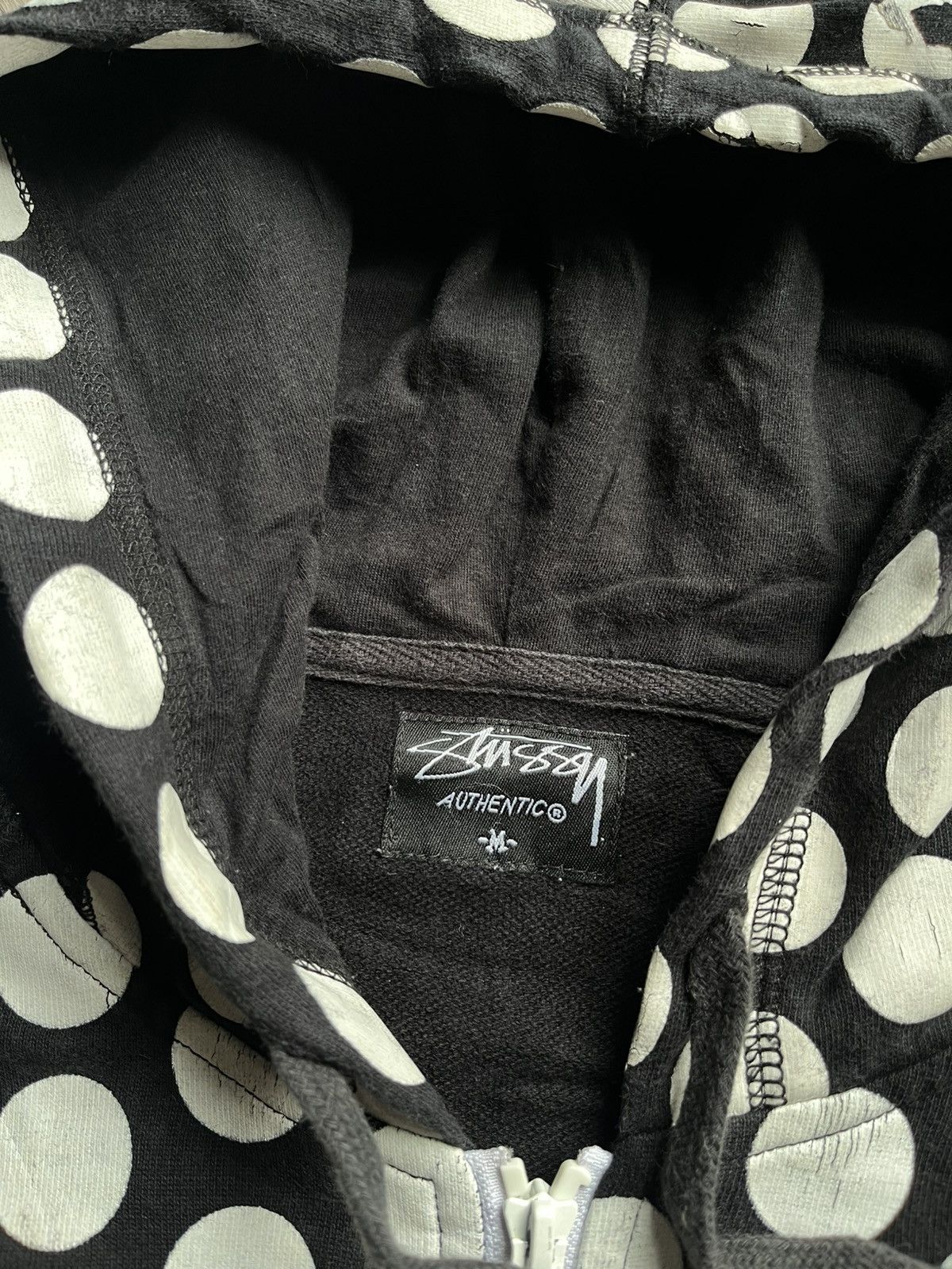 Stussy Vtg Y2k Stüssy Polkadot zip-up hoodie Size US M / EU 48-50 / 2 - 8 Thumbnail