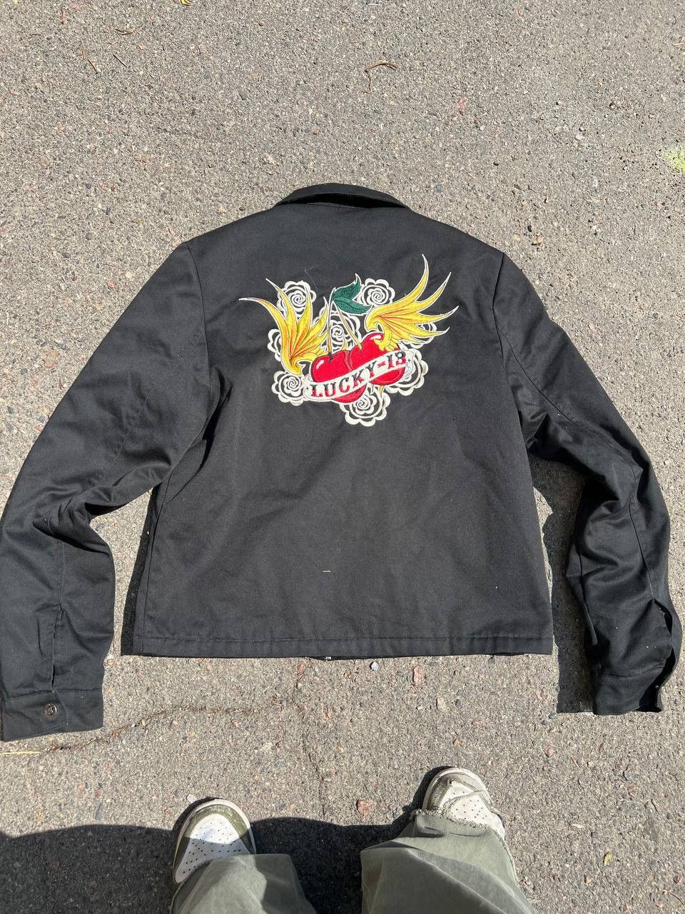 Japanese Brand × Vintage Vintage Y2K Lucky 13 Skater Rap Embroidered Bomber Size US L / EU 52-54 / 3 - 2 Thumbnail