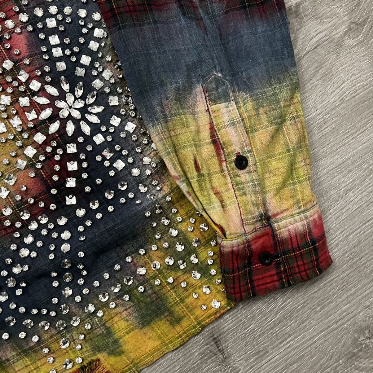 Vale Vale Forever Tie Dye Rhinestone Flannel Size US XL / EU 56 / 4 - 8 Thumbnail