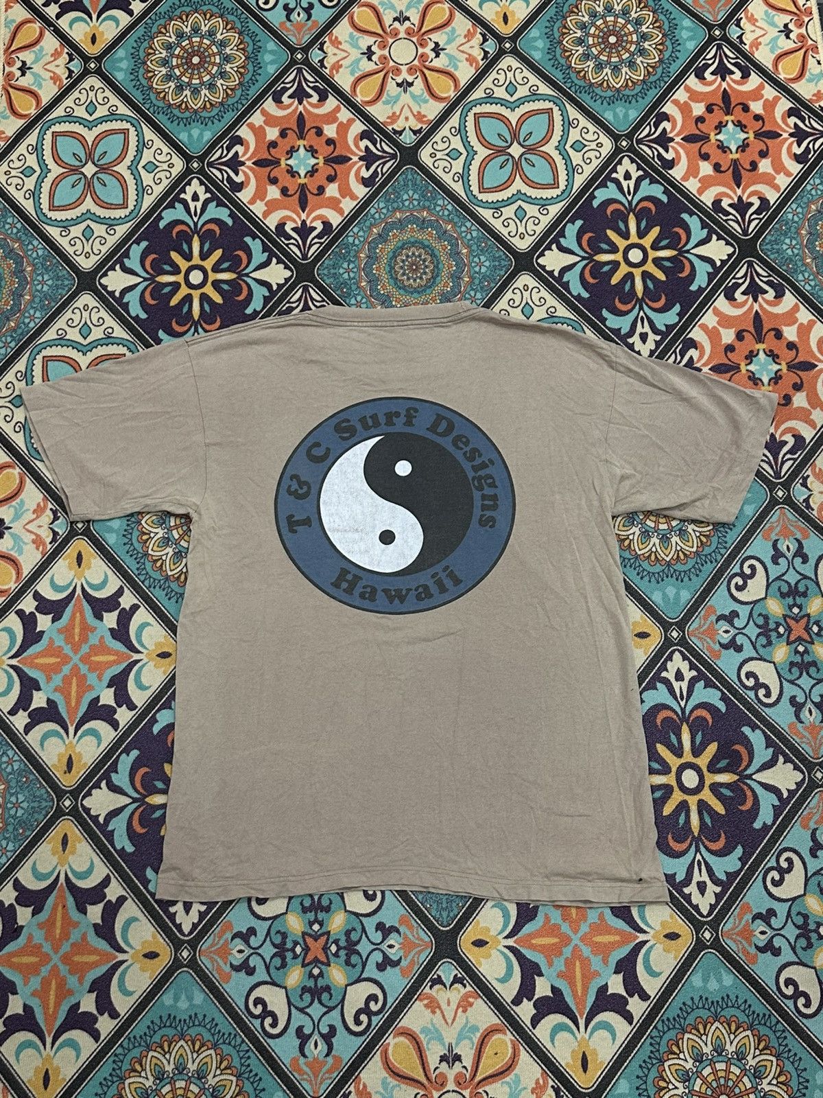 Vintage Vintage T&C Surf Design Made in Usa Single Stitch T-Shirt Size US L / EU 52-54 / 3 - 12 Thumbnail