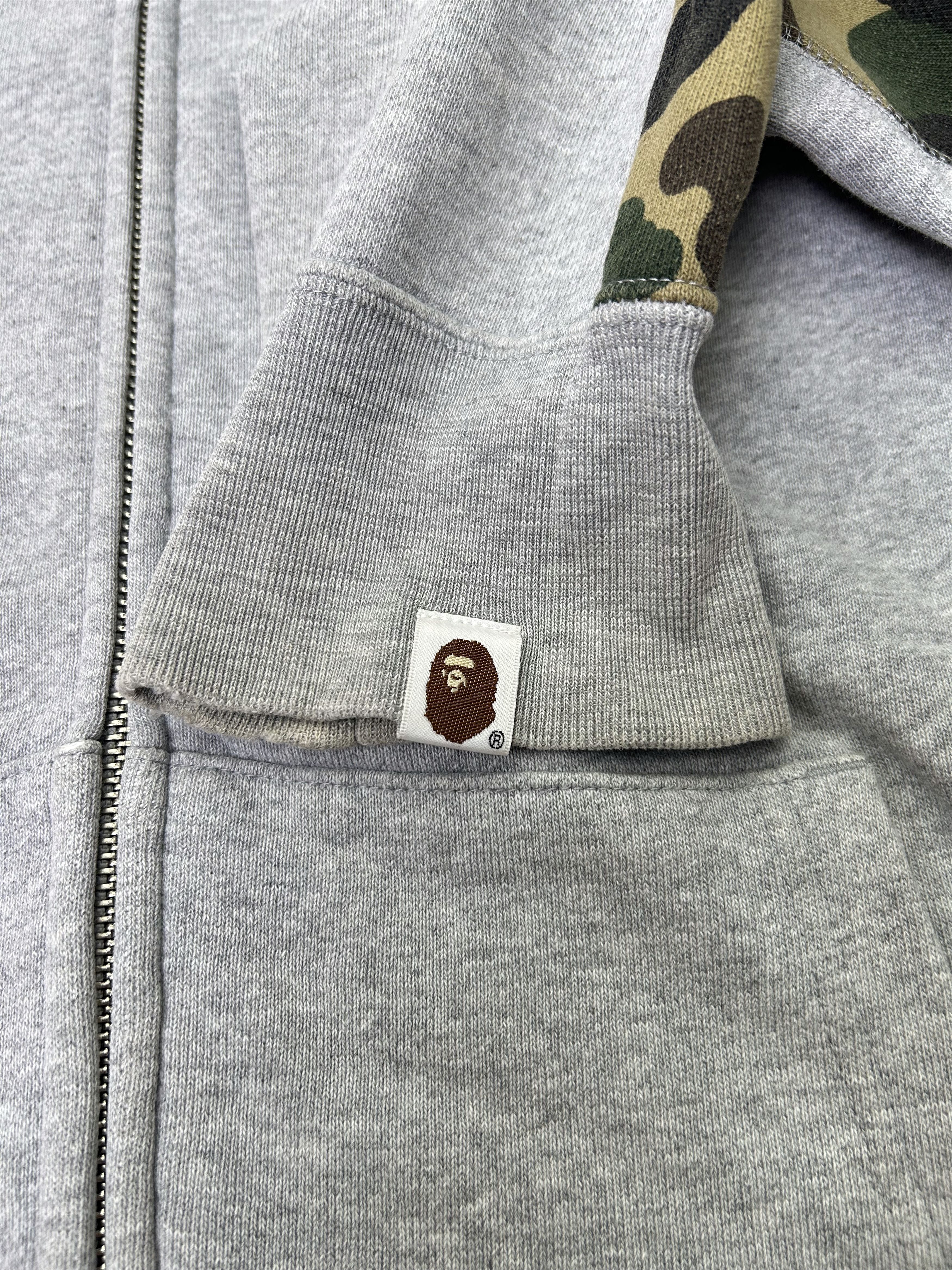 Bape BAPE Grey x 1st Camo Shark Full Zip Hoodie [Size M] Size US M / EU 48-50 / 2 - 4 Thumbnail