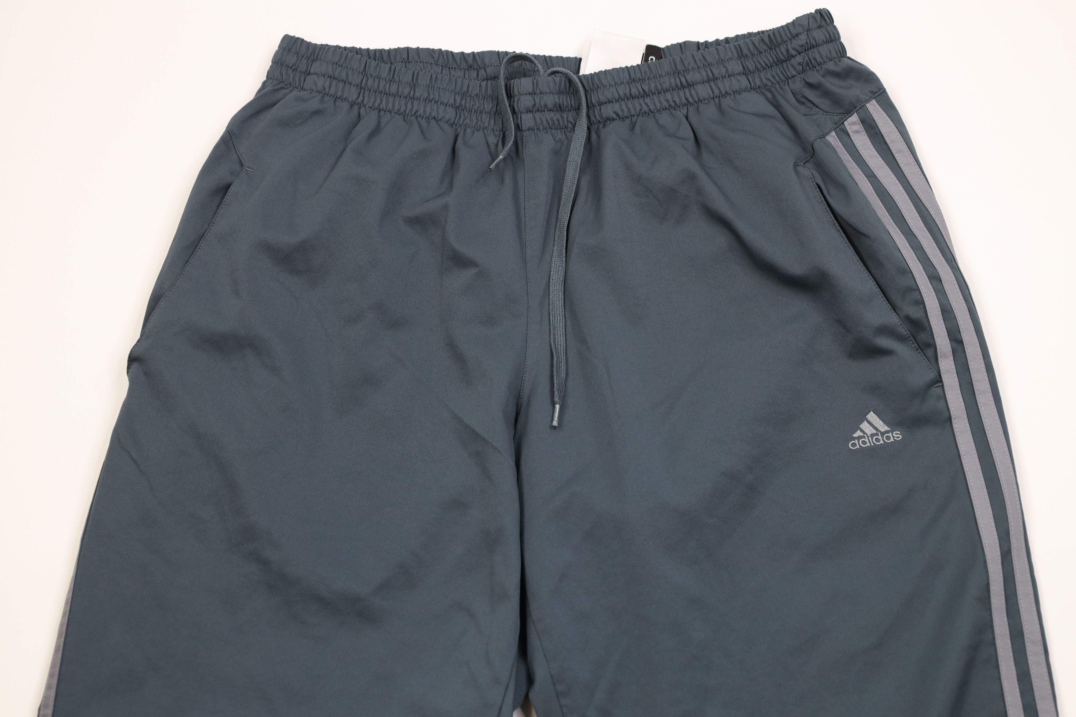 Adidas Vintage Y2K Adidas Striped Lined Wide Leg Windbreaker Pants Size US 36 / EU 52 - 2 Thumbnail