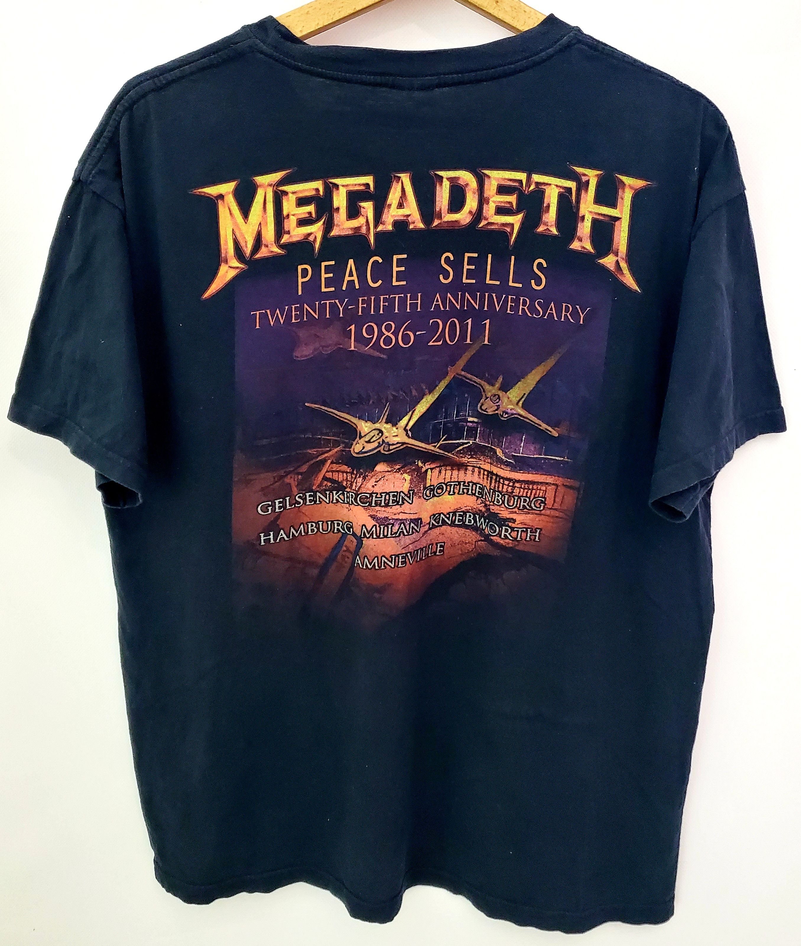 Band Tees × Megadeth × Vintage VintageY2K Megadeth Peace Sells twenty fifth anniversary L Size US L / EU 52-54 / 3 - 3 Thumbnail