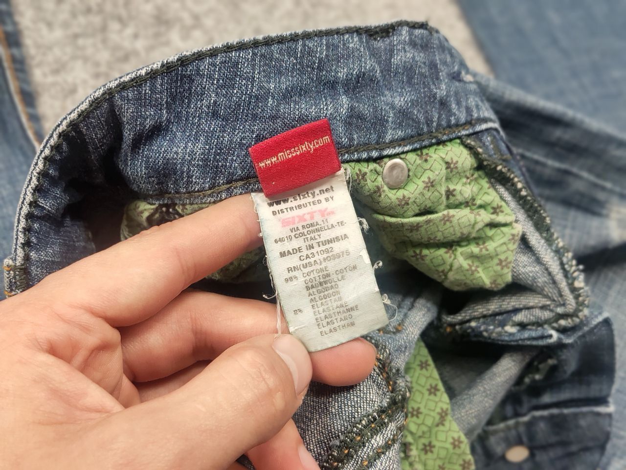 Miss Sixty Vintage Miss Sixty Logo Eden Faded Denim Jeans Y2K Style Size 24" / US 00 / IT 34 - 19 Thumbnail