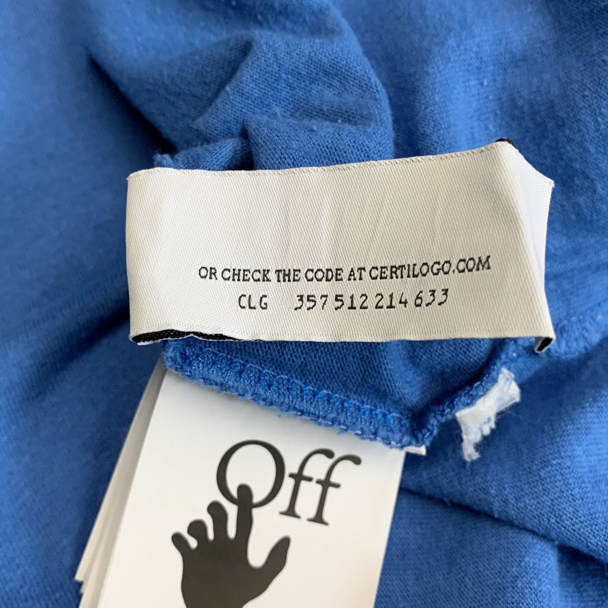 Off-White Off White Medium Tee Diag Tab Blue T-Shirt Virgil Abloh Size US M / EU 48-50 / 2 - 10 Thumbnail