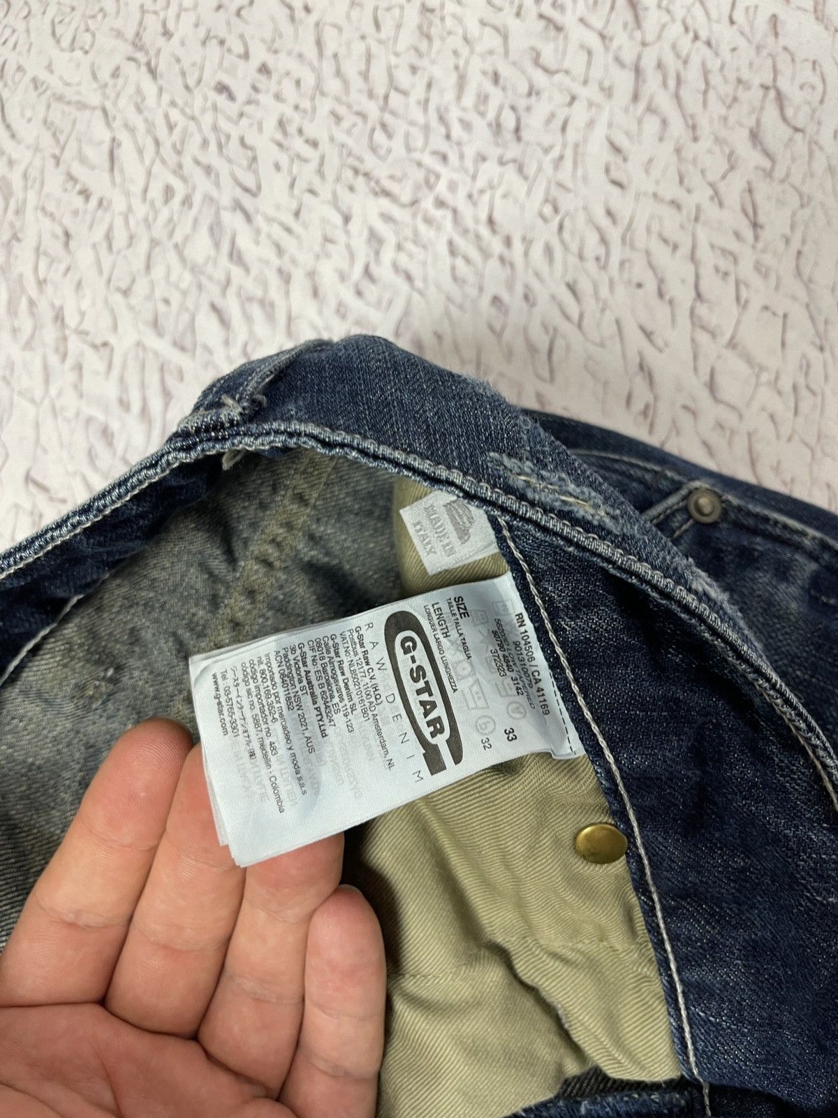 G-Star G-Star Raw 5620 3D Low Tapered double knee denim jeans pants Size US 33 - 9 Thumbnail
