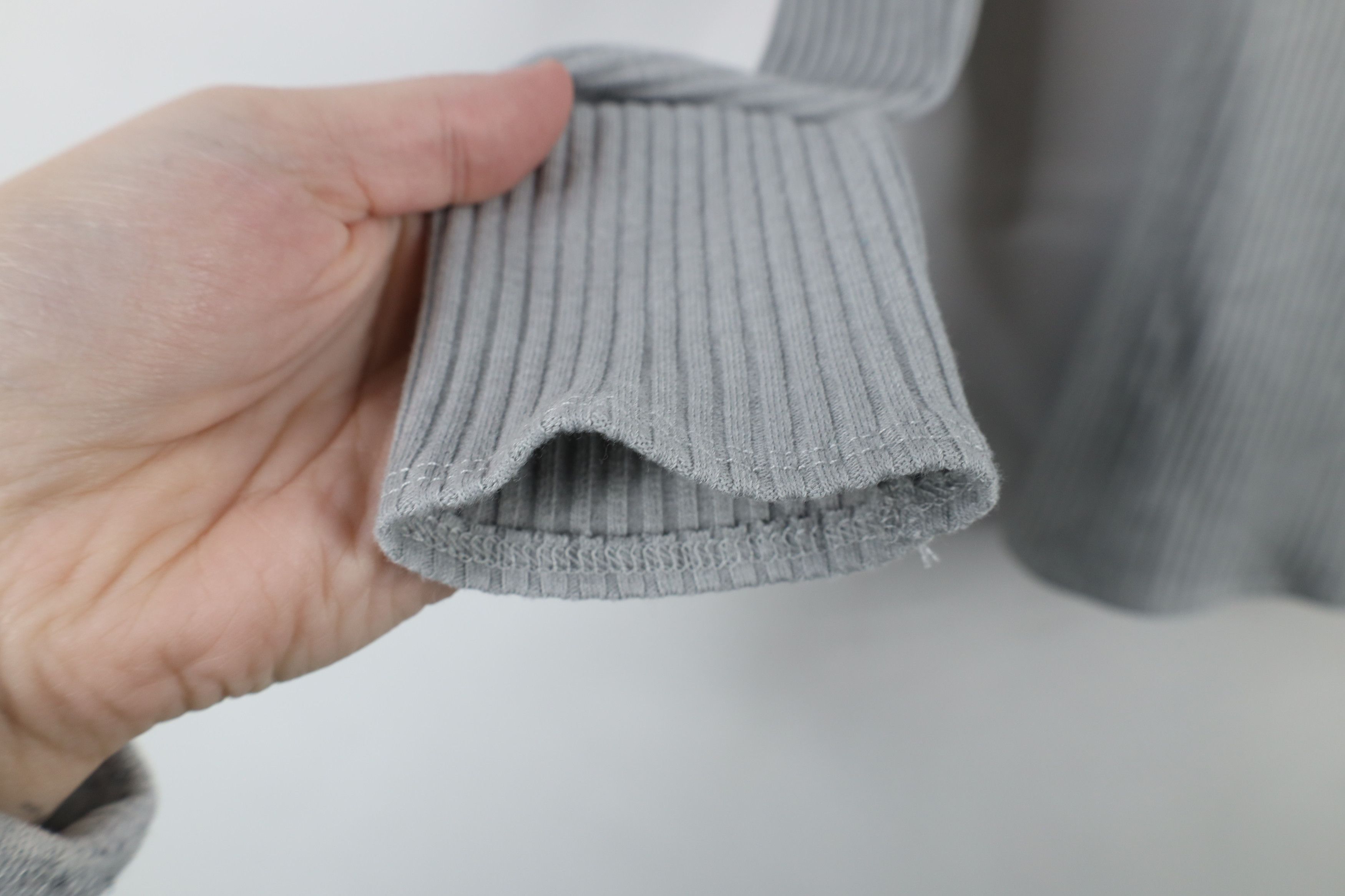 Abercrombie & Fitch × Vintage Vintage Y2K Abercrombie & Fitch Knit Funnel Neck Shirt Gray Size M / US 6-8 / IT 42-44 - 6 Thumbnail