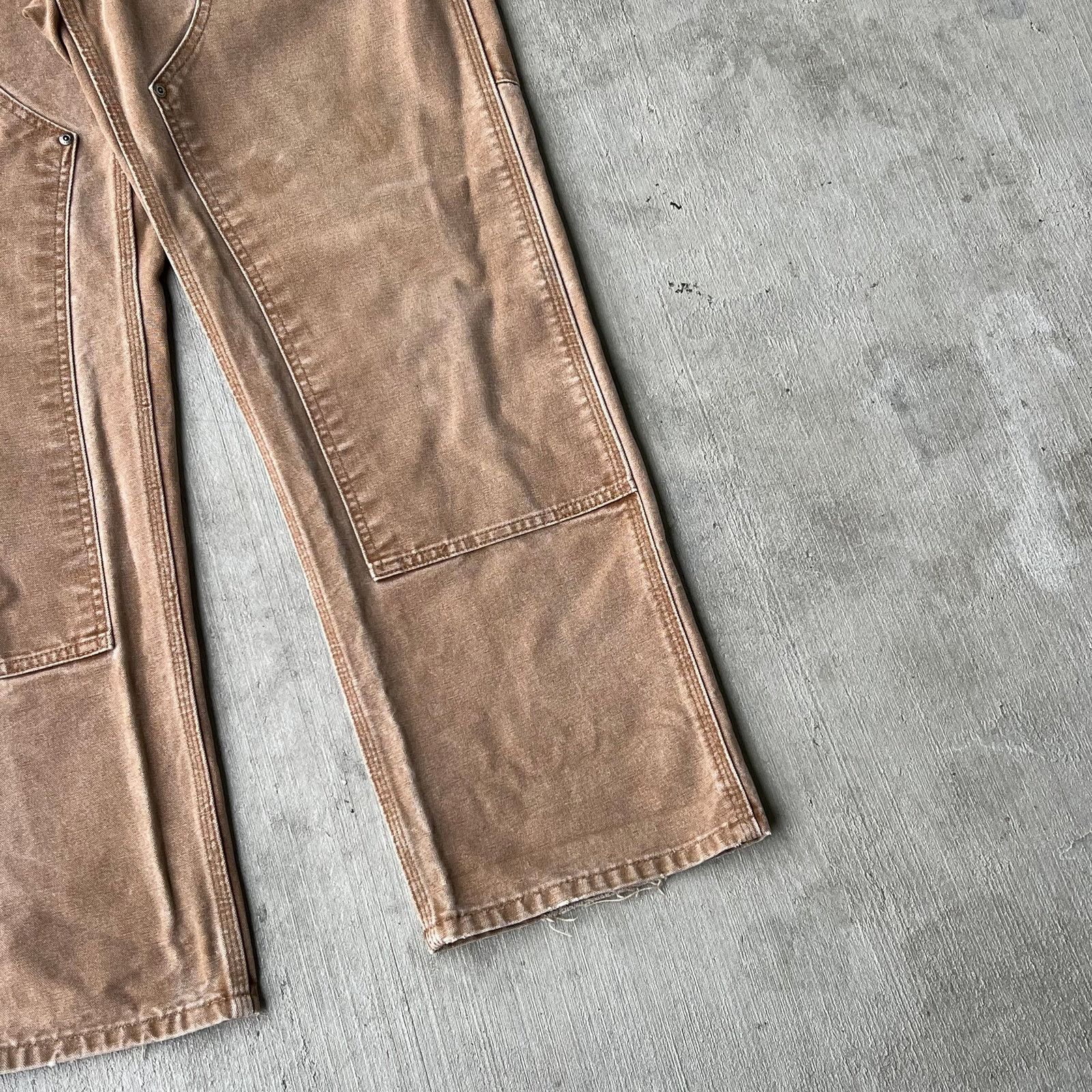 Carhartt × Vintage Carhartt brown WOMENS double knee work wear carpenter pants Size US 30 / EU 46 - 4 Thumbnail