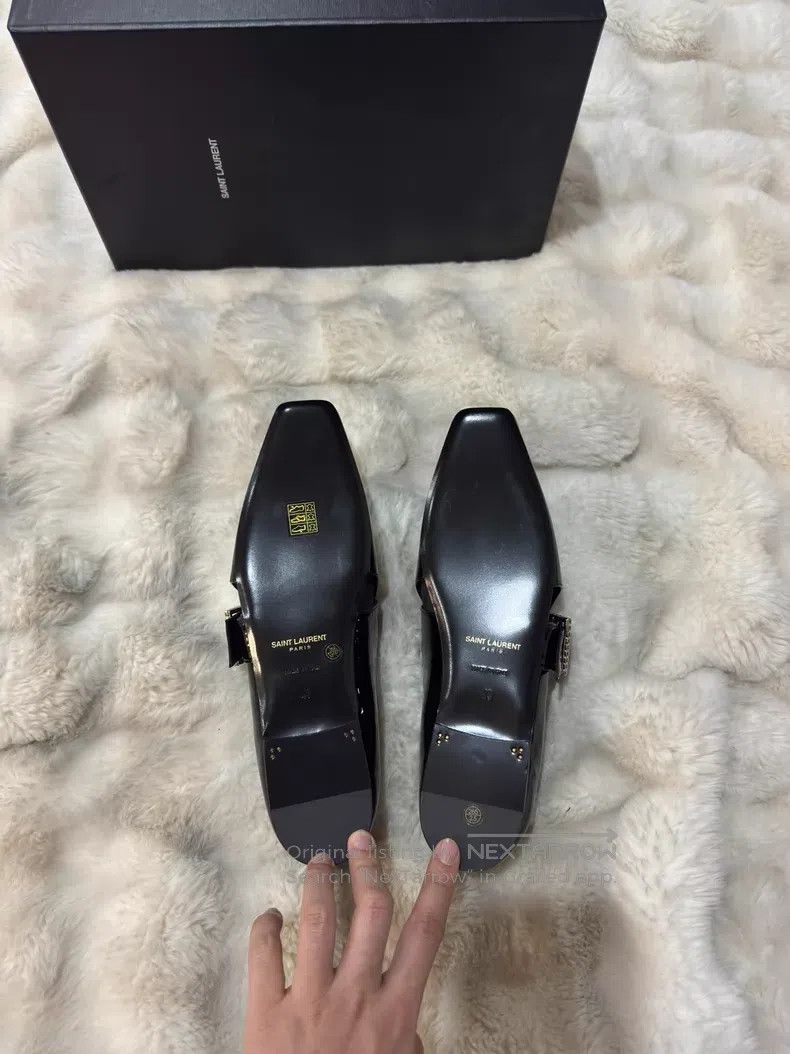 Saint Laurent Paris Saint Laurent Paris Crystal Buckle Loafers Shoes Size US 10 / EU 43 - 5 Thumbnail