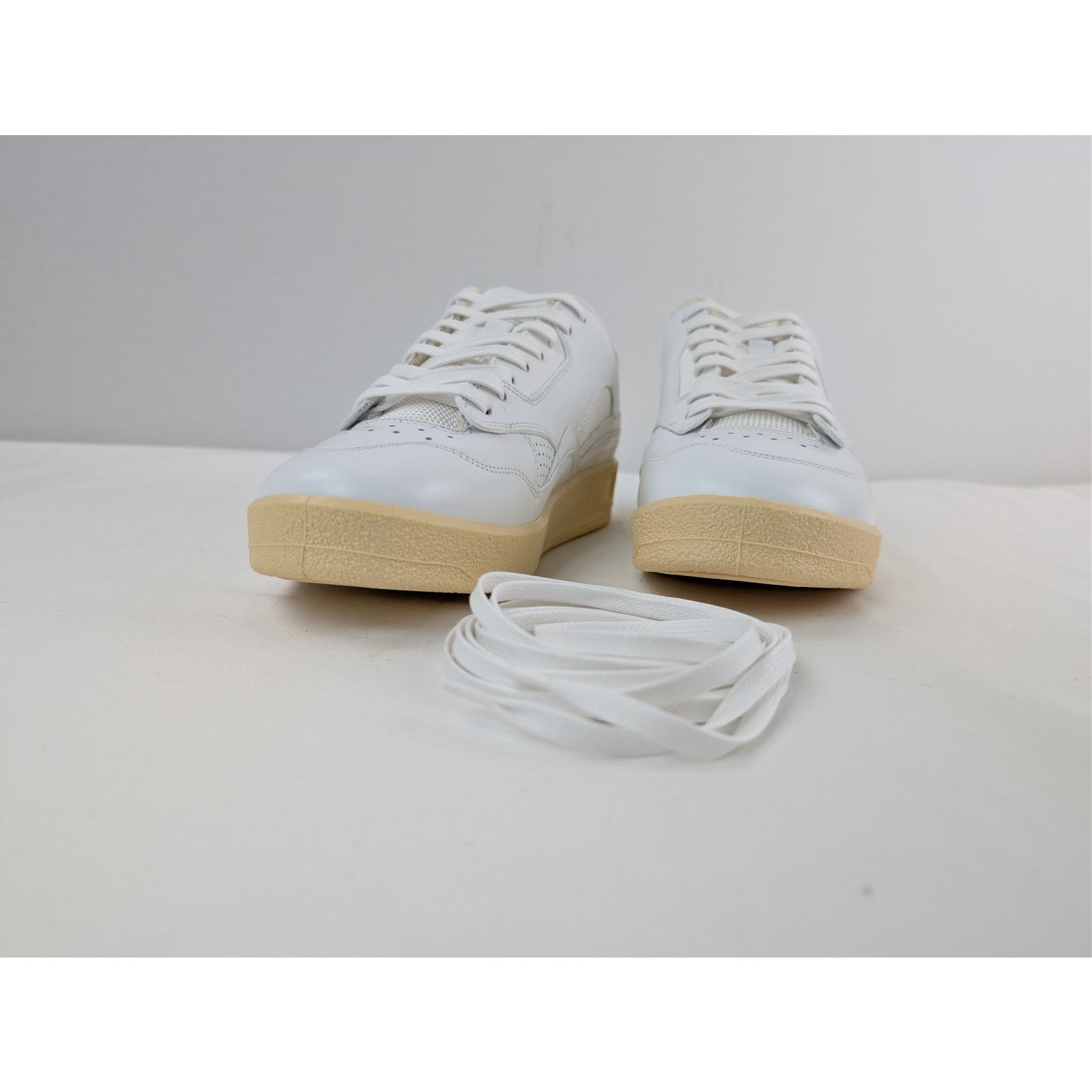 Jil Sander o1rshd1 Dragon Fabric Gummy Cow Nappa Sneakers in White Size US 10 / EU 43 - 8 Thumbnail