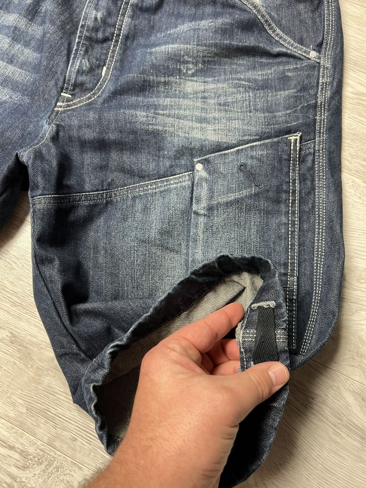 G-Star Vintage G-Star RAW Big Logo Jean Denim Shorts Size US 38 / EU 54 - 16 Thumbnail