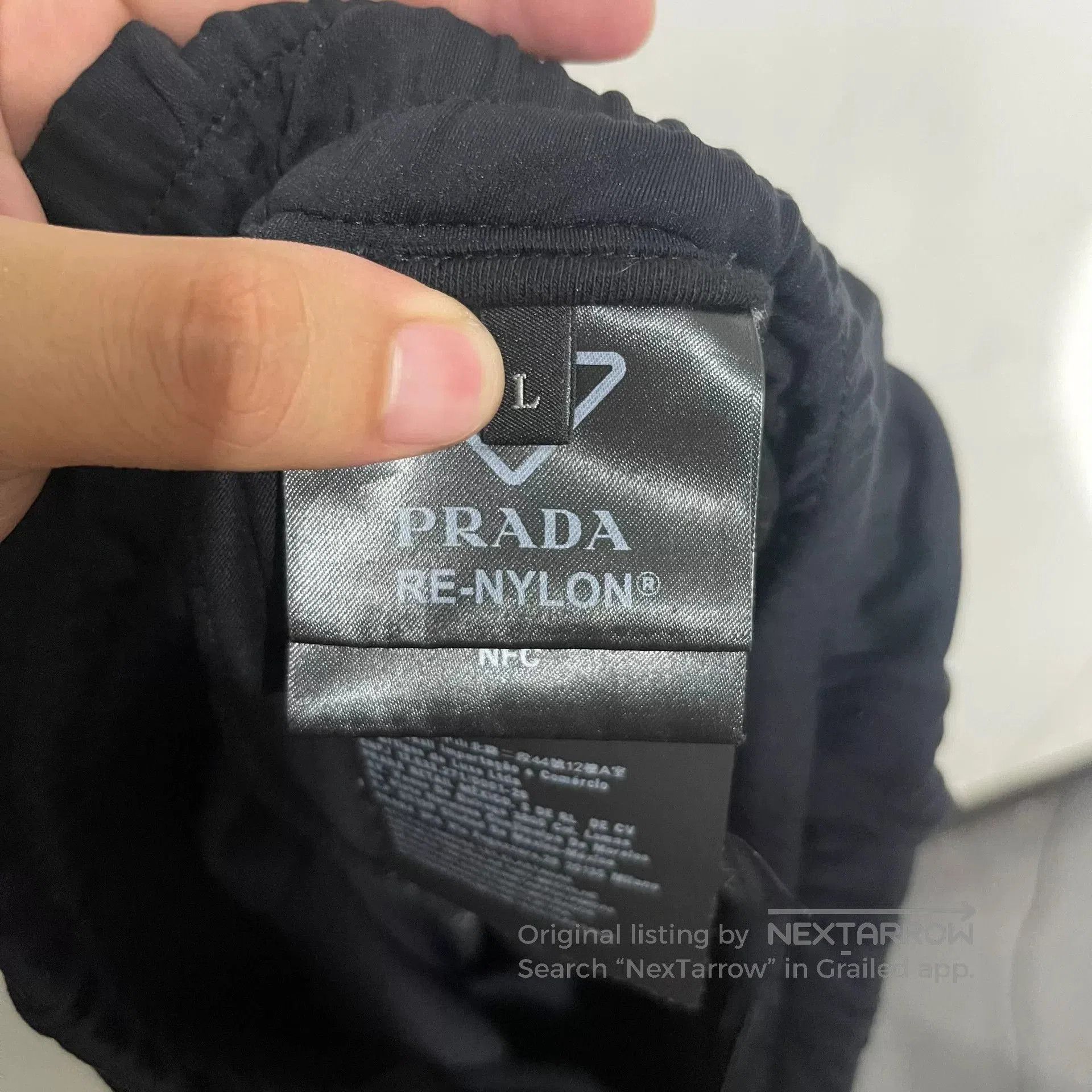 Prada Prada Black Triangle Logo Sports Pants L. Size US 28 / EU 44 - 5 Thumbnail