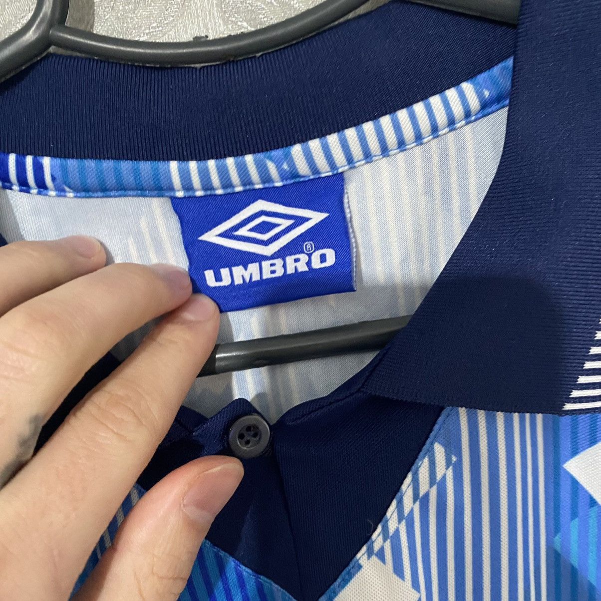 Umbro Rare Vintage Umbro England Home Soccer Jersey 1990 Size US M / EU 48-50 / 2 - 5 Thumbnail