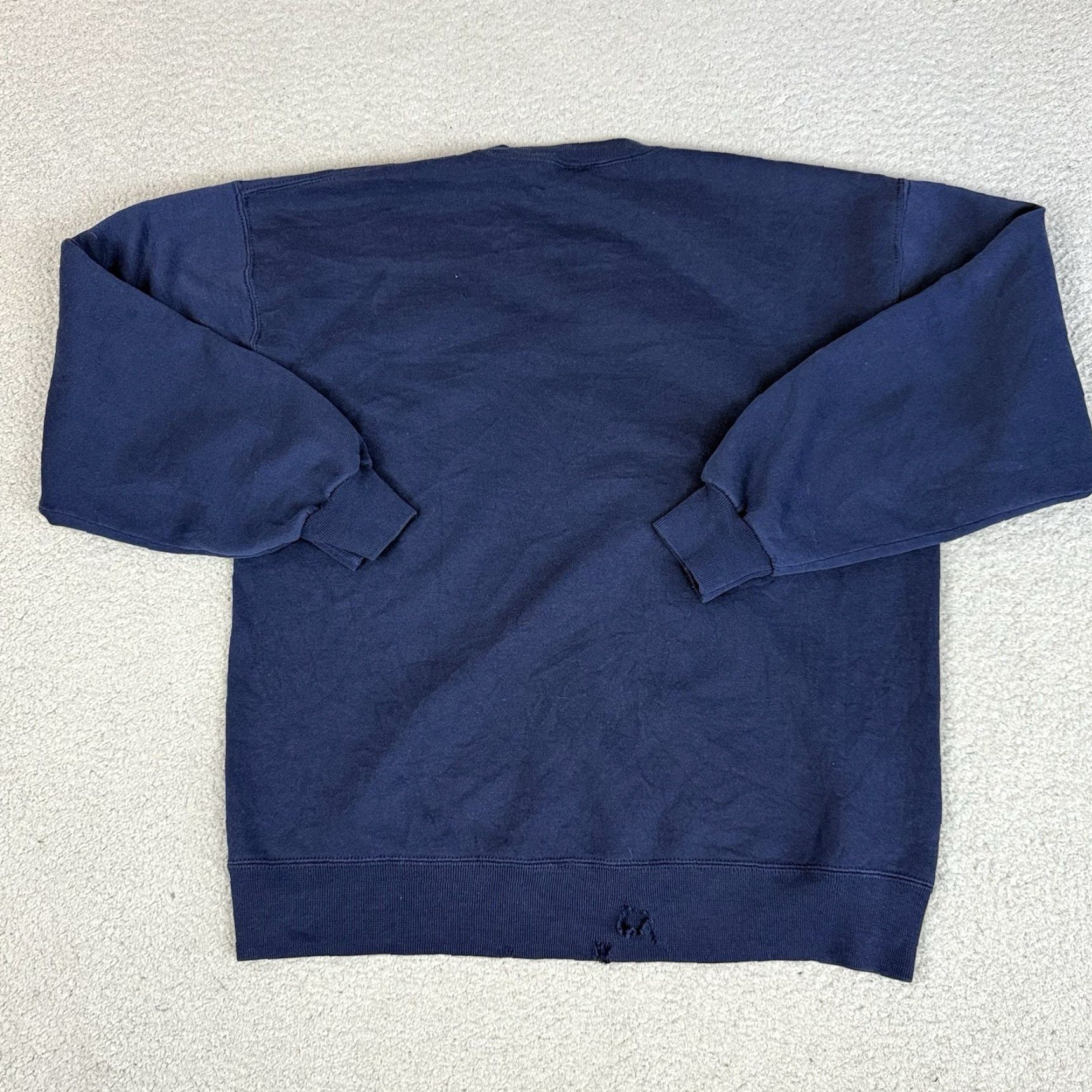 Russell Athletic VINTAGE Russell Athletic Sweatshirt Adult L Blue USA Blank Distressed Faded Size US L / EU 52-54 / 3 - 5 Thumbnail