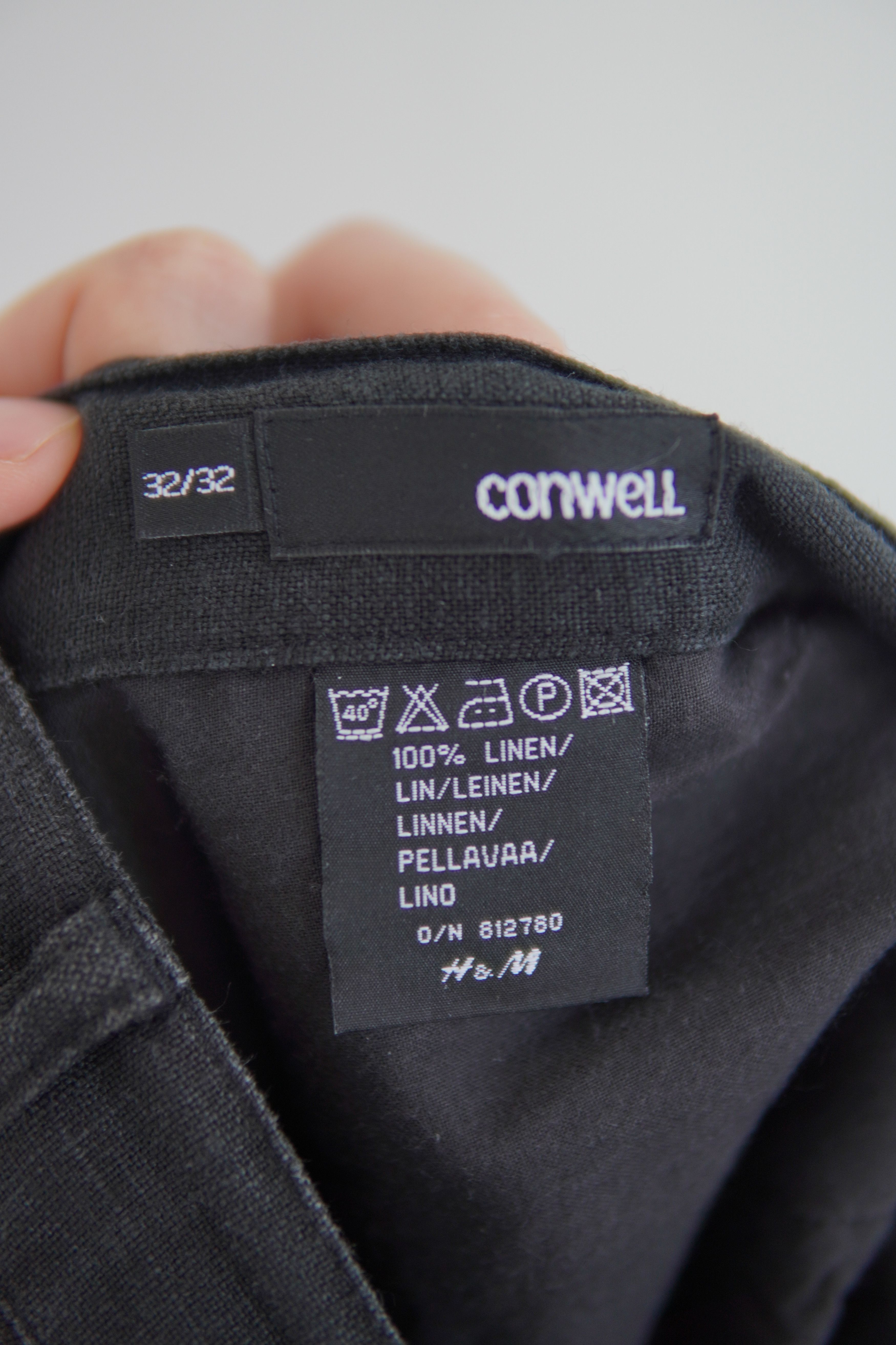 Japanese Brand Vintage Conwell Linen Avant-Garde Black Pants Size US 32 / EU 48 - 11 Thumbnail