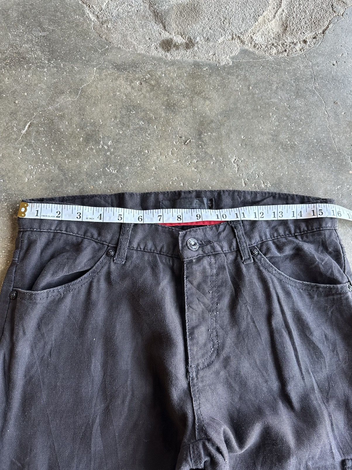 GOSTAR DE FUGA VERY RARE 💥VINTAGE FUGA JEANS CURVE/BANANA LEGS SPIKE PANTS Size US 32 / EU 48 - 9 Thumbnail