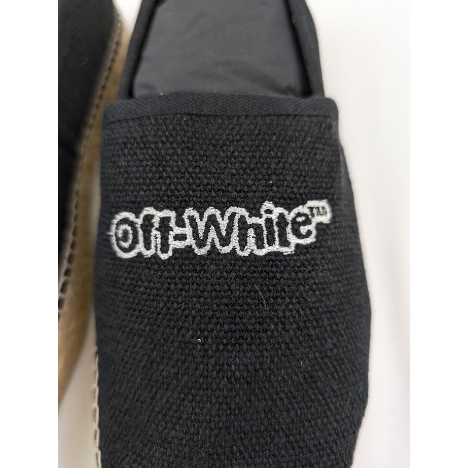Off-White o1rshd1 Espadrilles Canvas in Black / White Size US 9 / EU 42 - 14 Thumbnail
