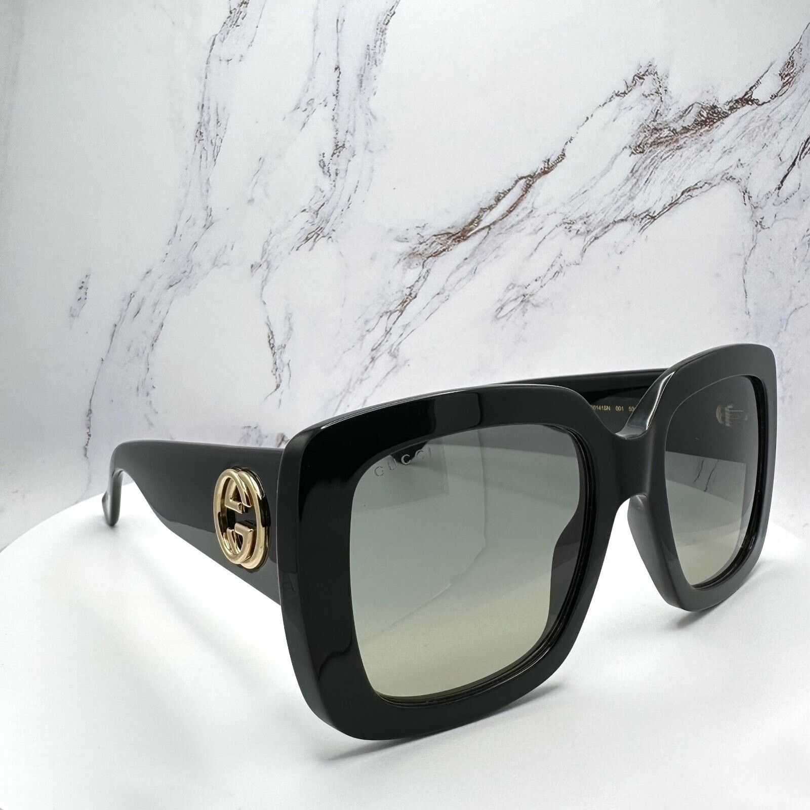 Gucci New Gucci Sunglasses New Black Gold GG Metal Logo Authentic Size ONE SIZE - 19 Thumbnail