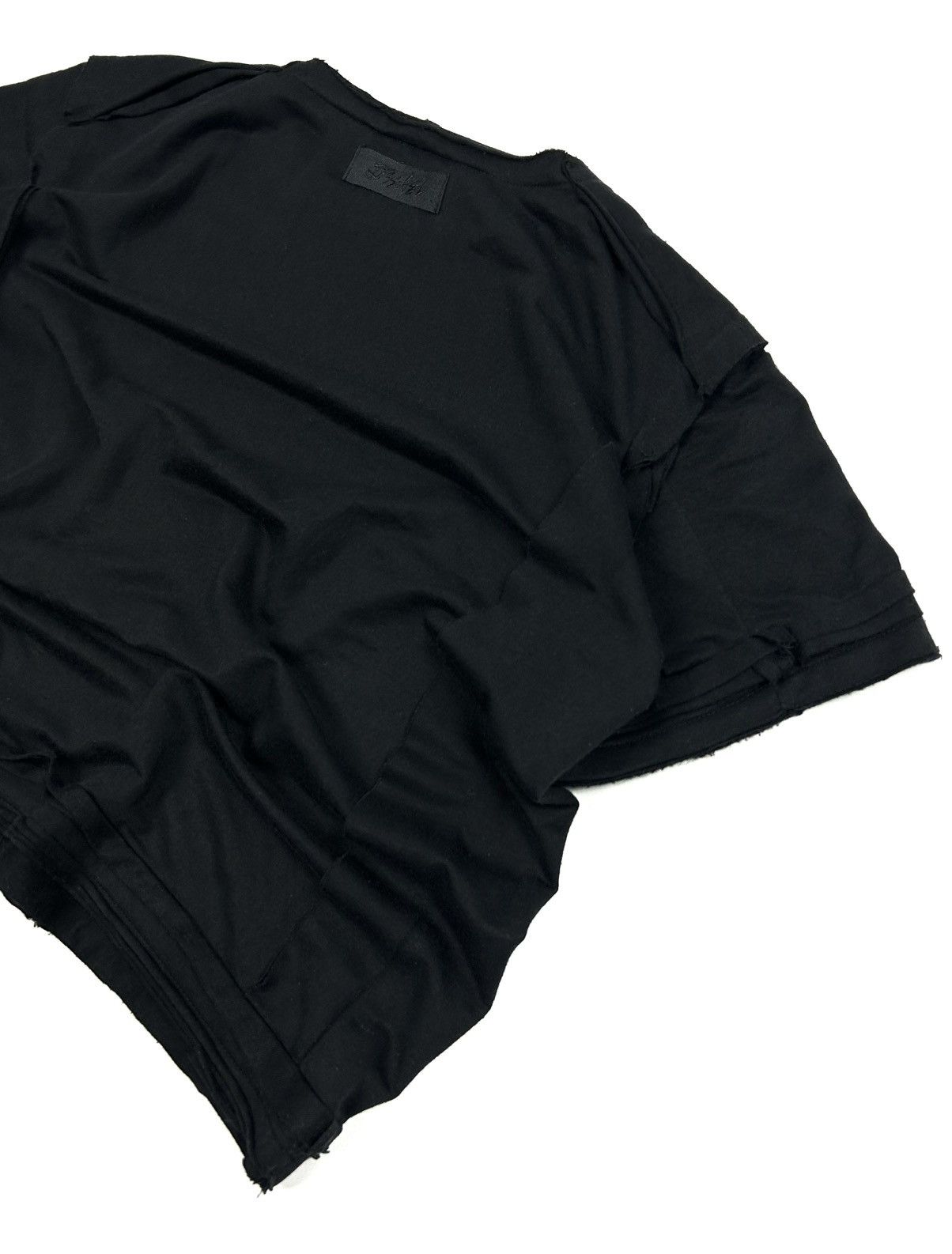 Diesel DIESEL Wmns Cropped Black Top Tee M Avant Garde Distressed Size M / US 6-8 / IT 42-44 - 5 Thumbnail