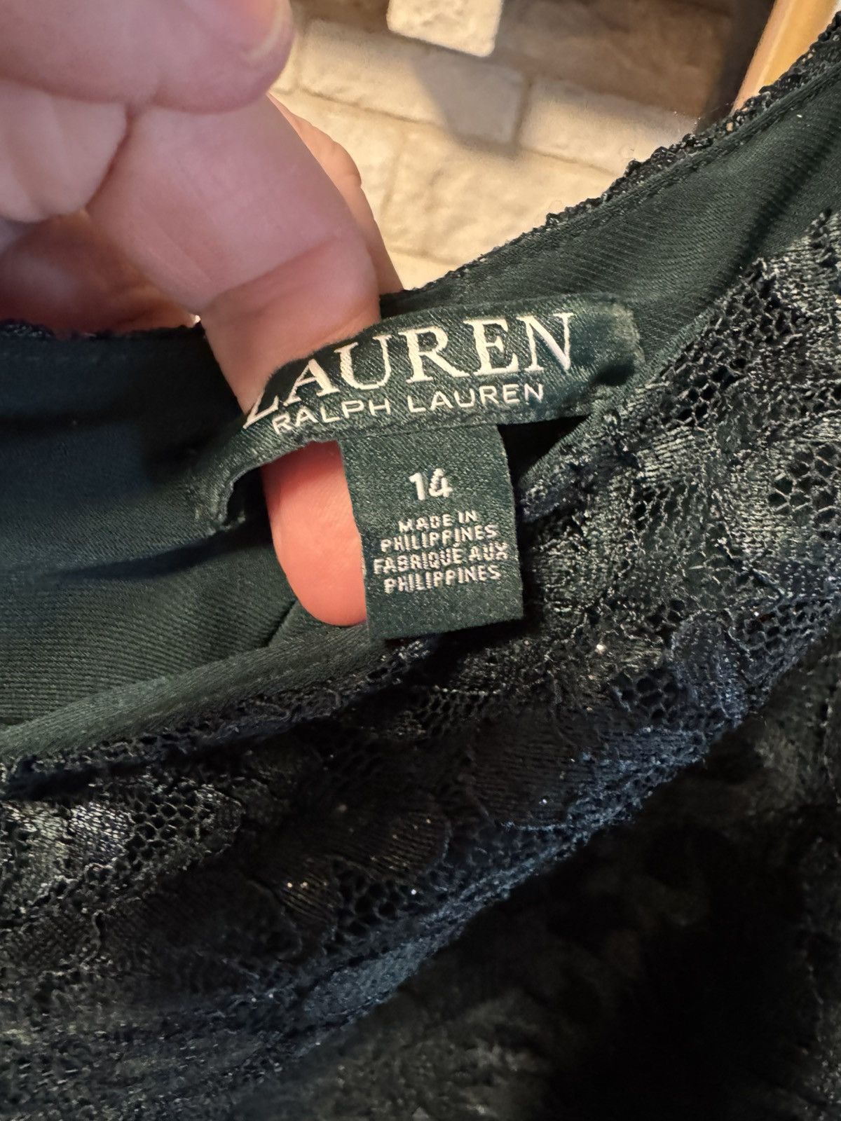 Other Lauren Ralph Lauren Aven Lace Cocktail Midi Dress Size XL / US 12-14 / IT 48-50 - 2 Thumbnail